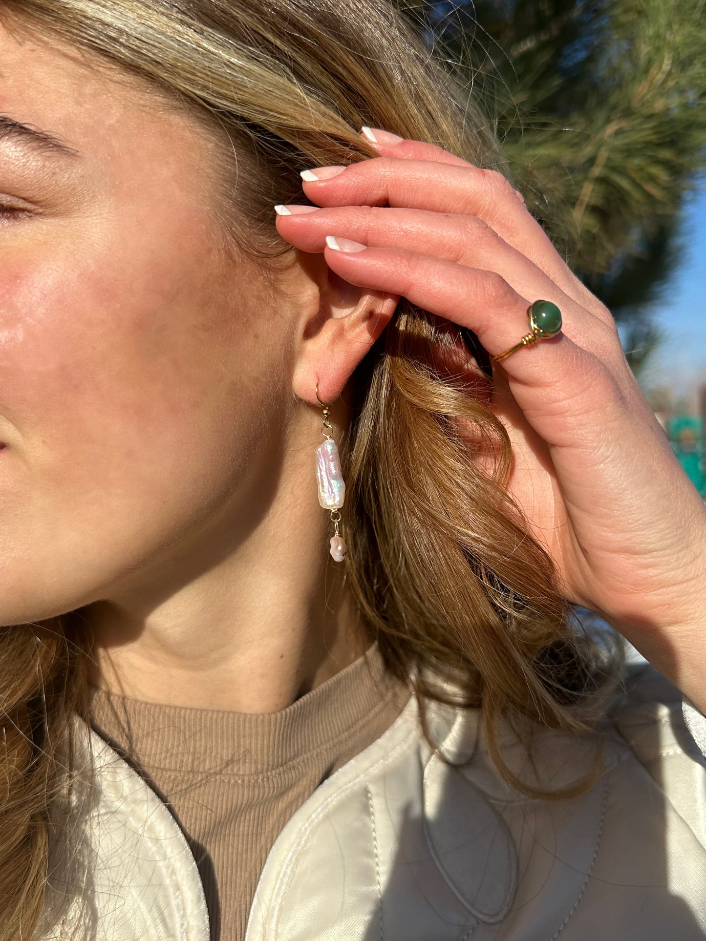 Baroque Pearl Dangles