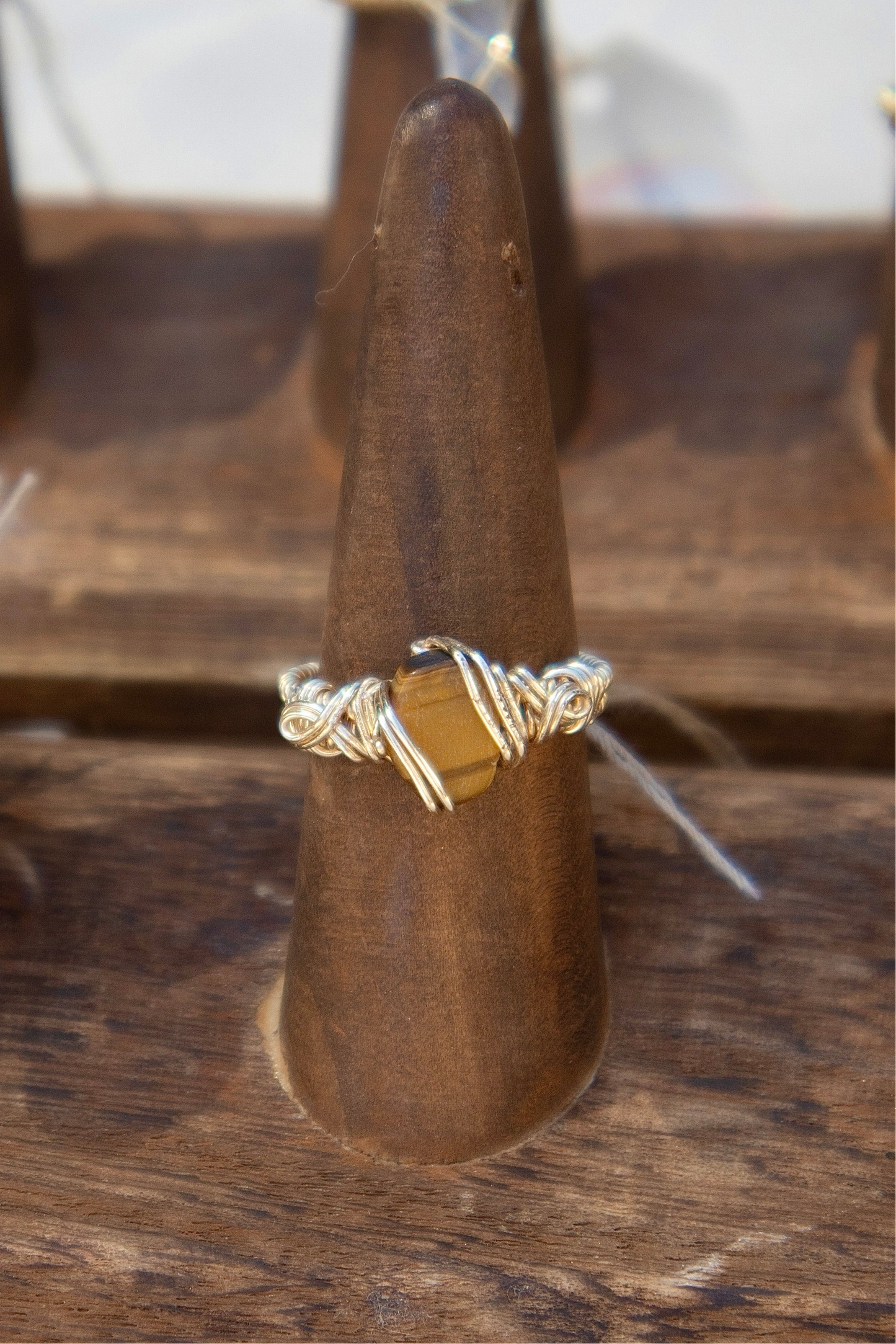 Tigers Eye Gold Ring