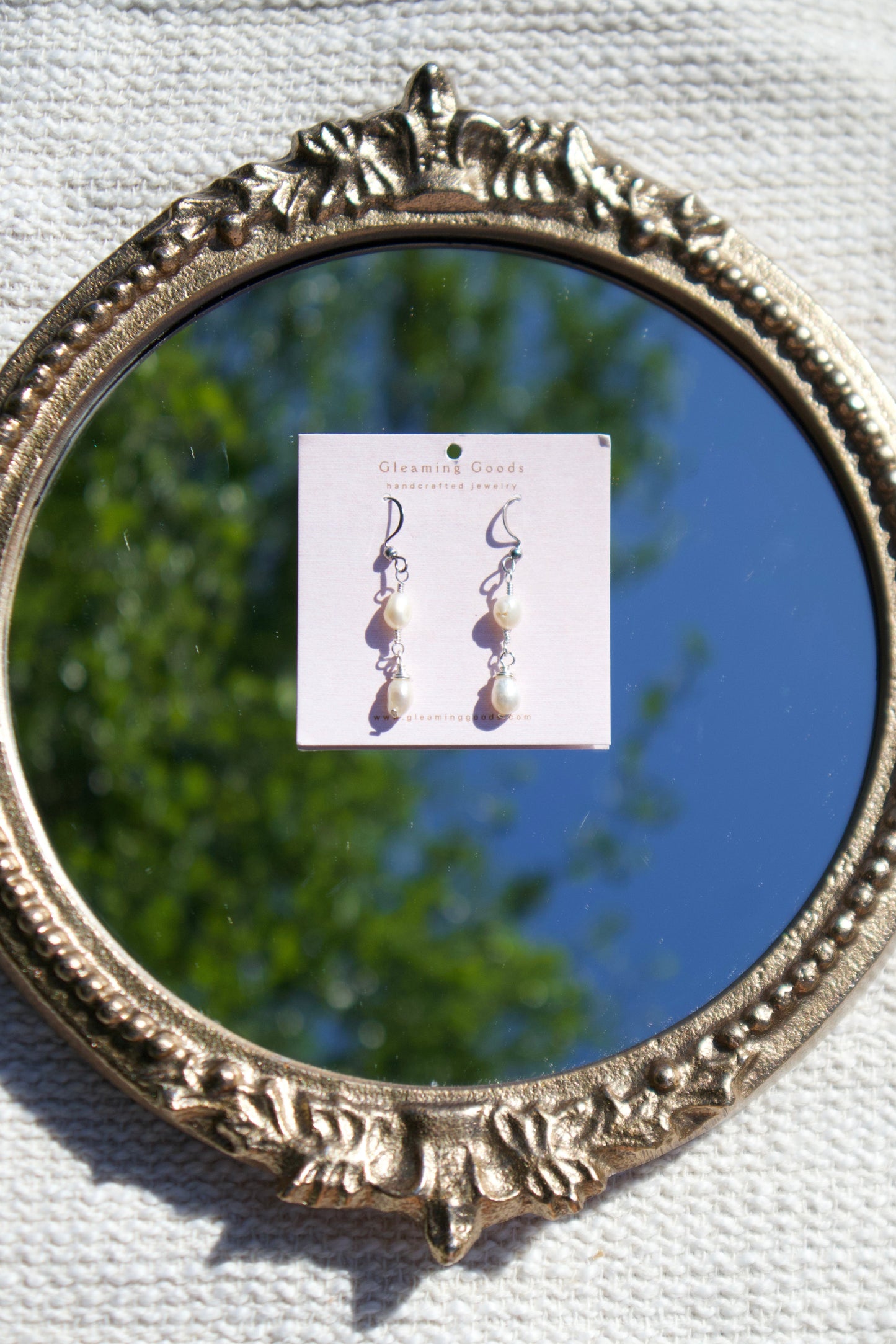 Dainty Freshwater Pearl Dangle Earrings