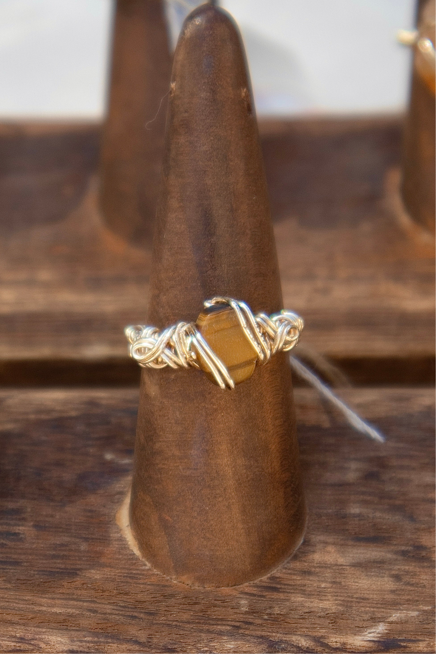Tigers Eye Gold Ring
