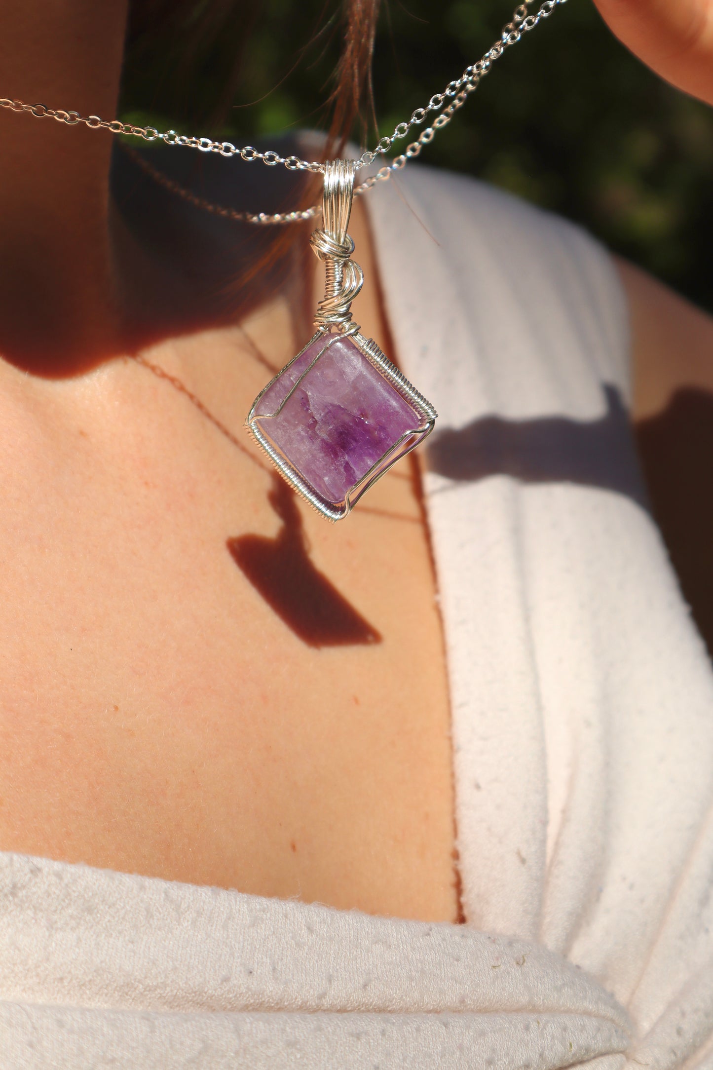Flourite Crystal Pendant