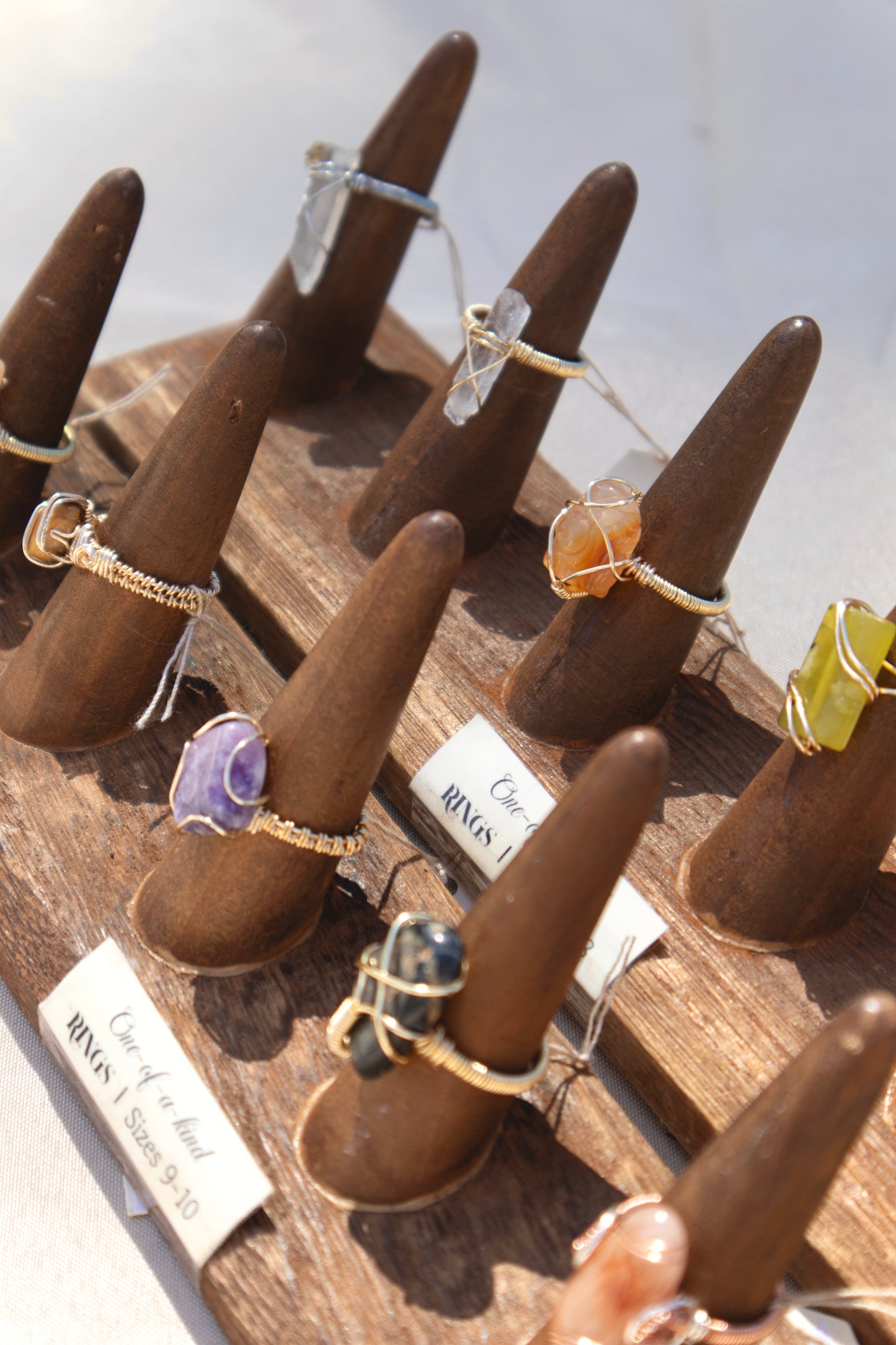 Natural Agate Gem Ring
