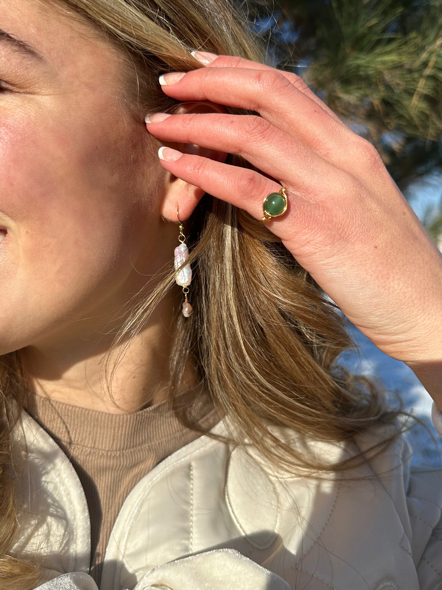 Baroque Pearl Dangles