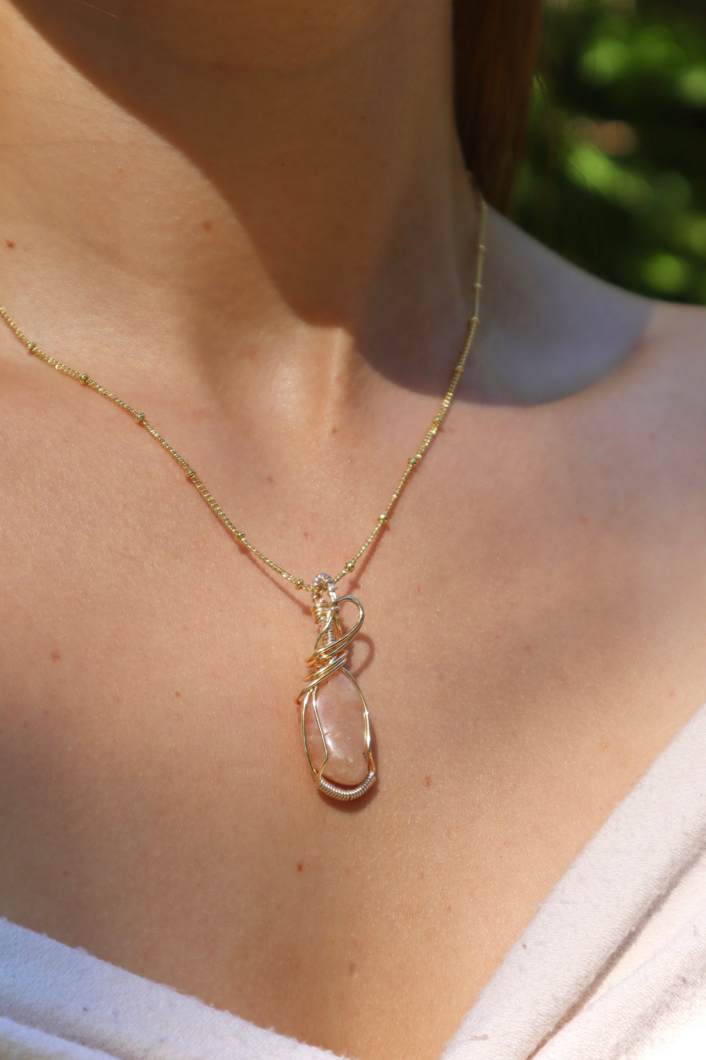 Sunstone Gemstone Pendant