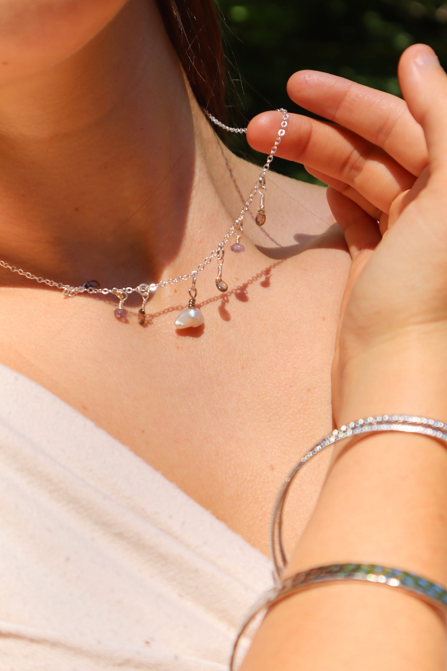 Freshwater Pearl Chain Bracelet