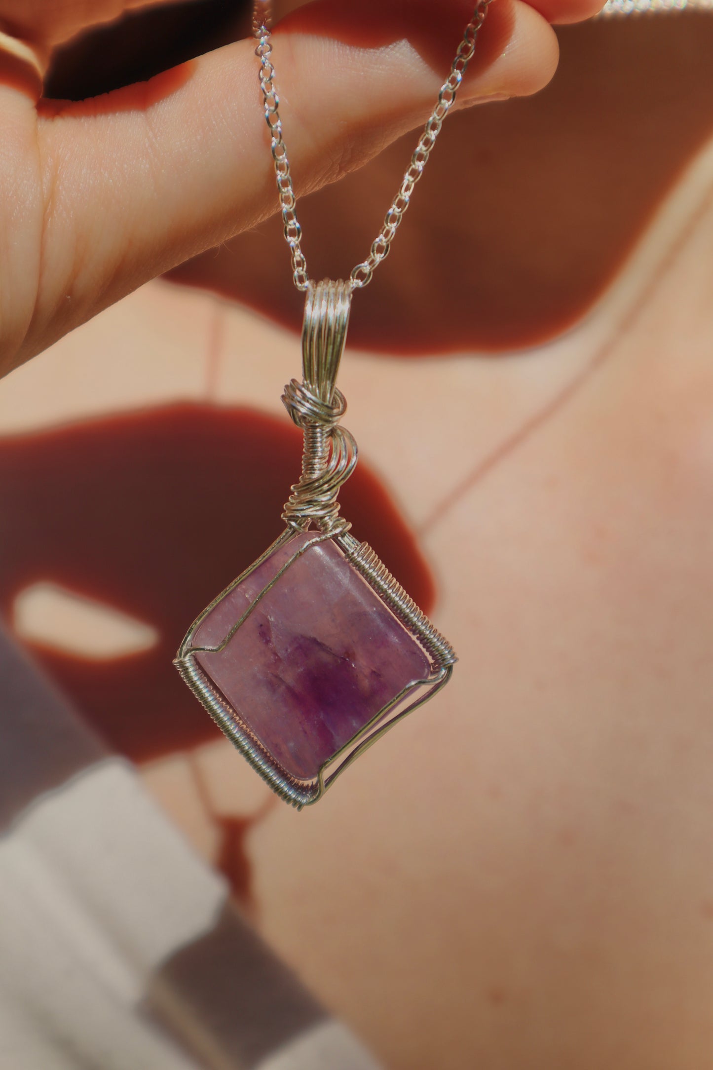 Flourite Crystal Pendant