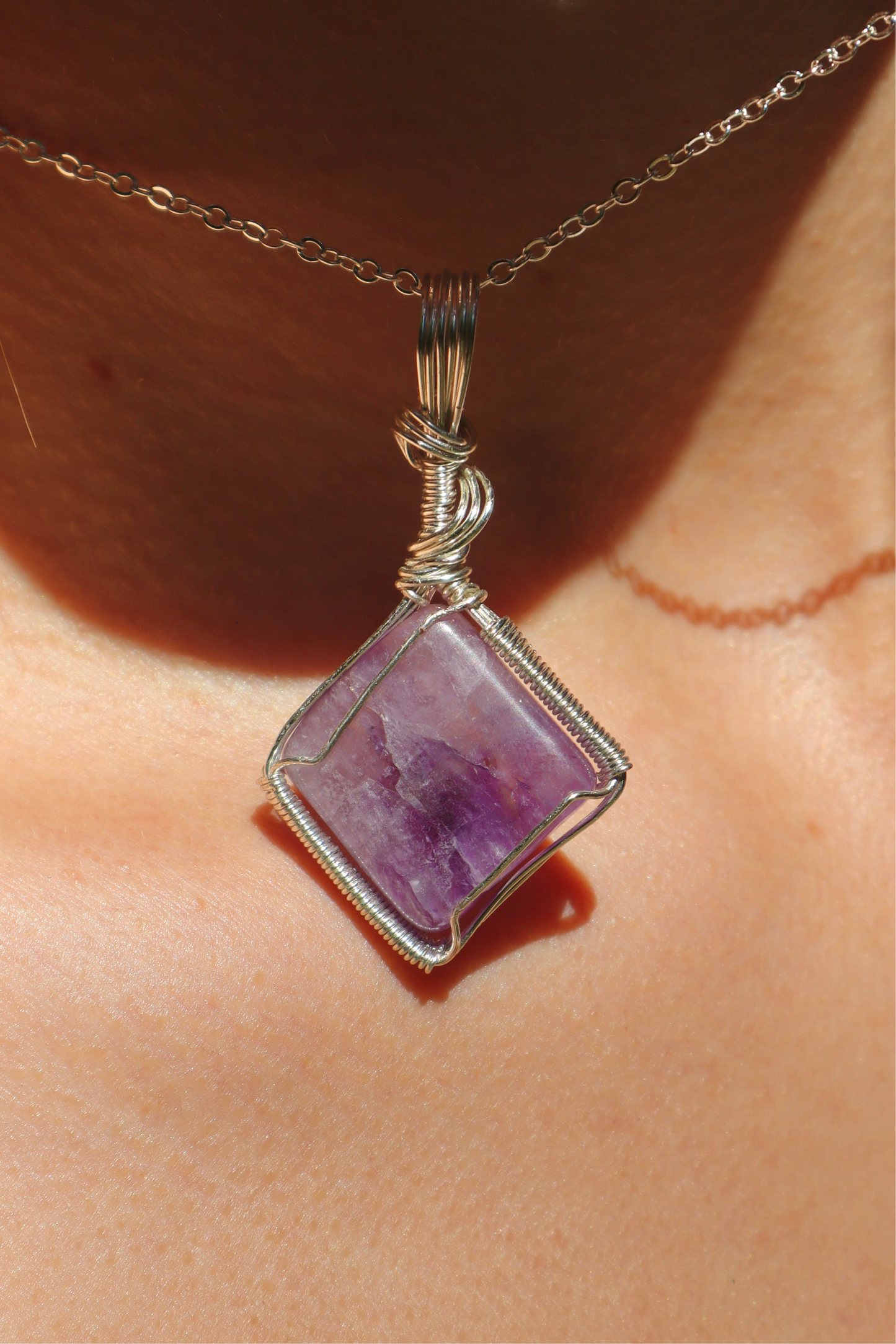 Flourite Crystal Pendant