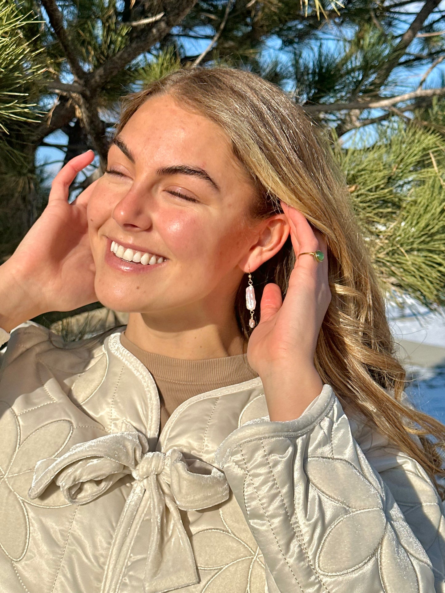 Baroque Pearl Dangles