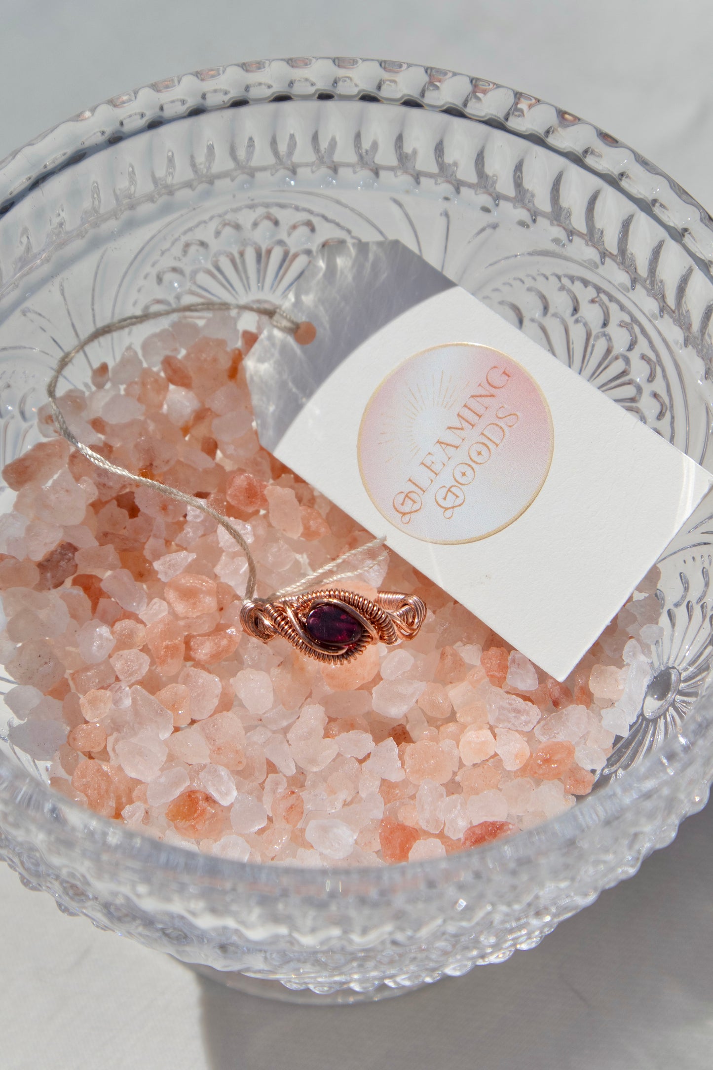 Red Garnet Intricate Ring