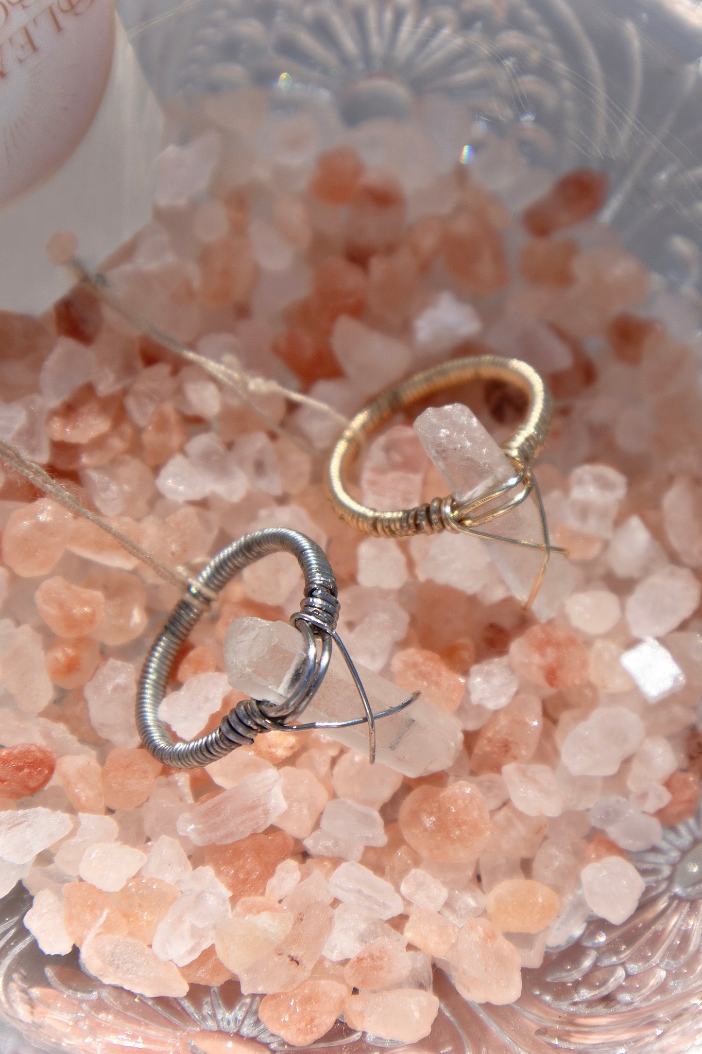 Aura Clear Quartz Point Ring