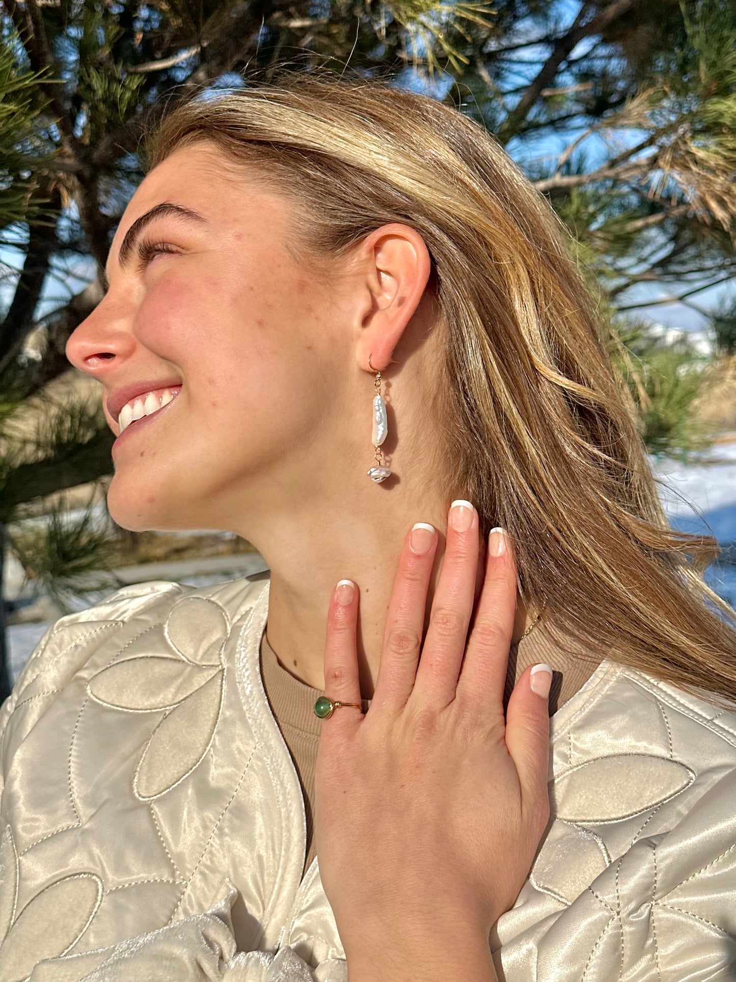 Baroque Pearl Dangles