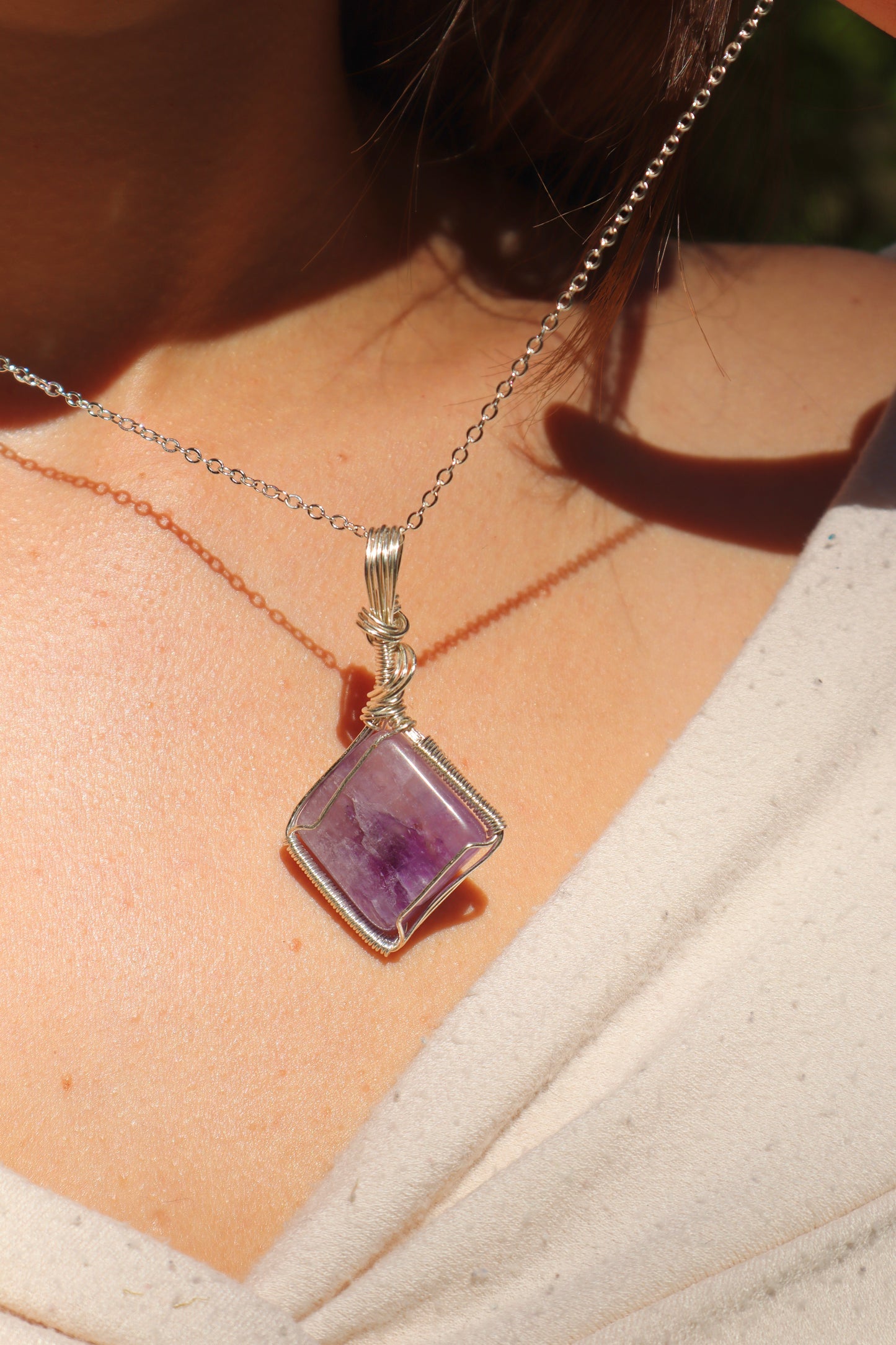Flourite Crystal Pendant