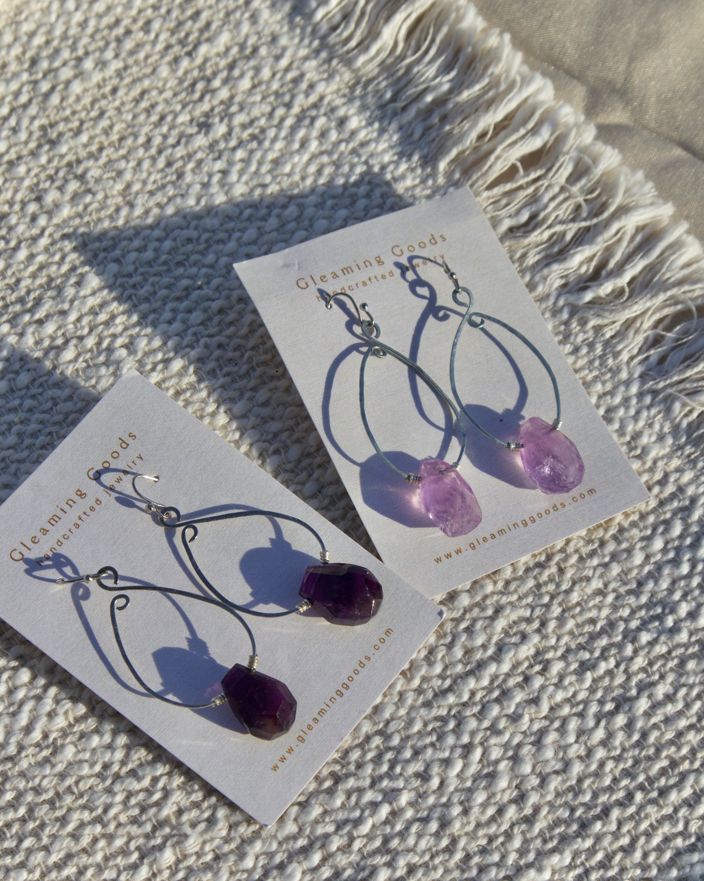 Dreamy Amethyst Teardrop Dangles