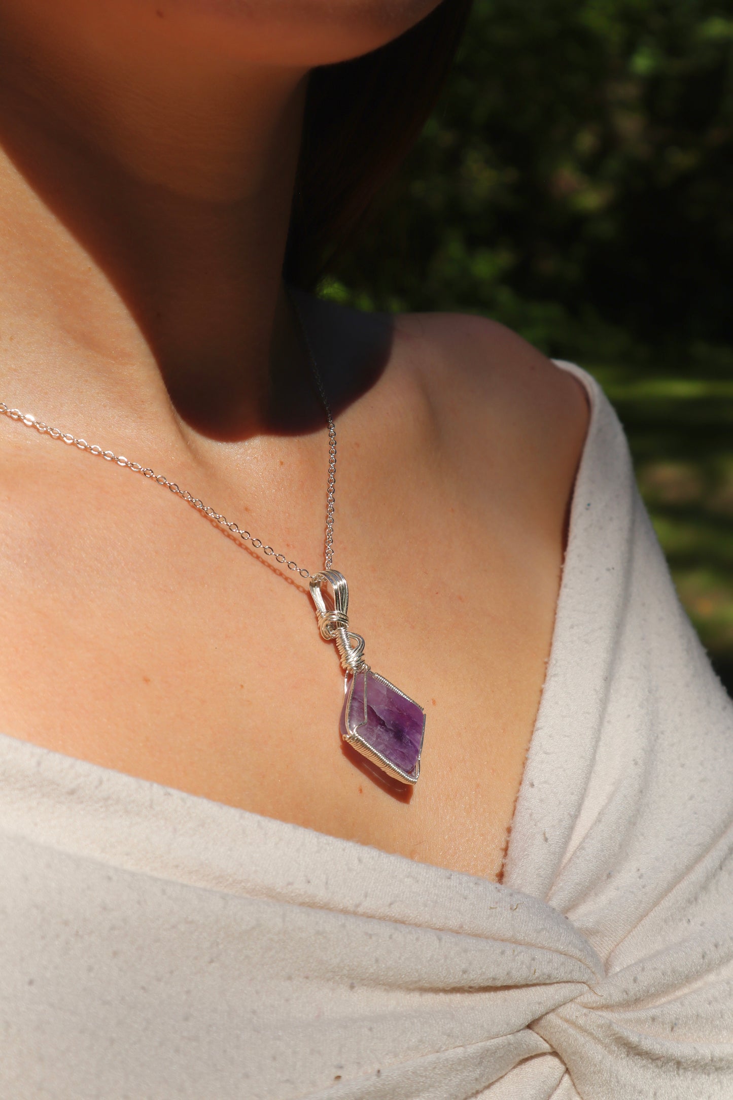 Flourite Crystal Pendant