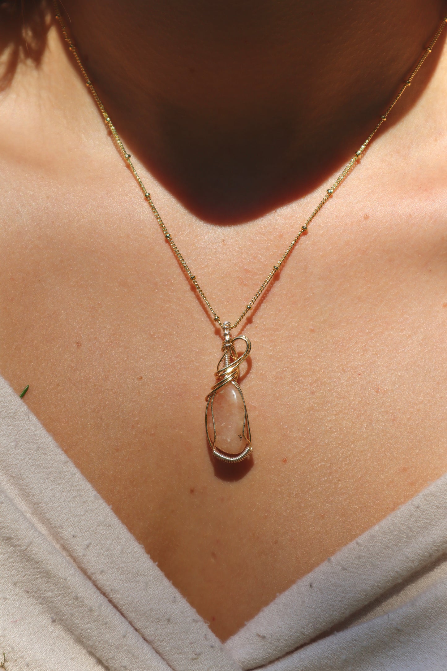 Sunstone Gemstone Pendant