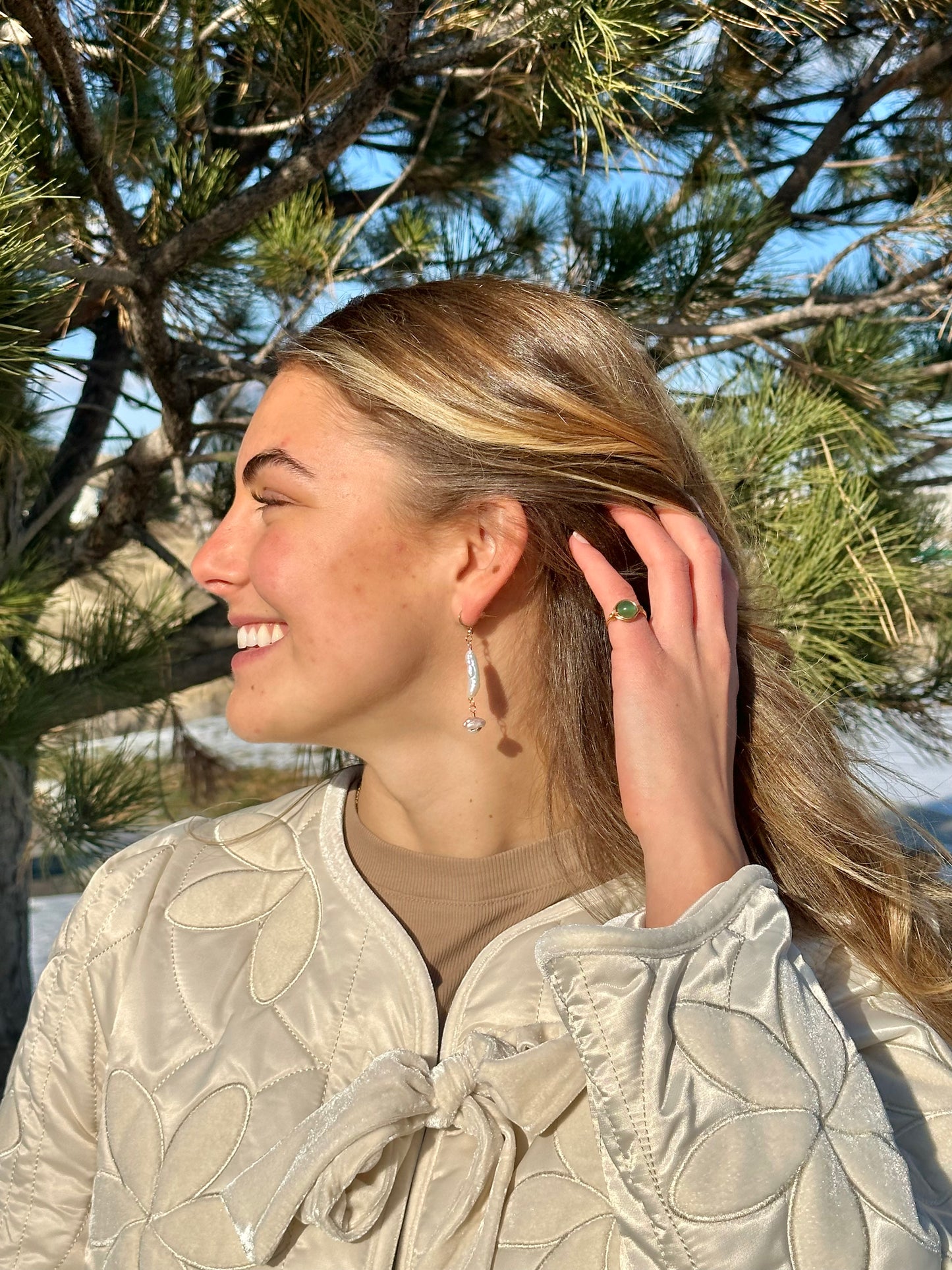 Baroque Pearl Dangles