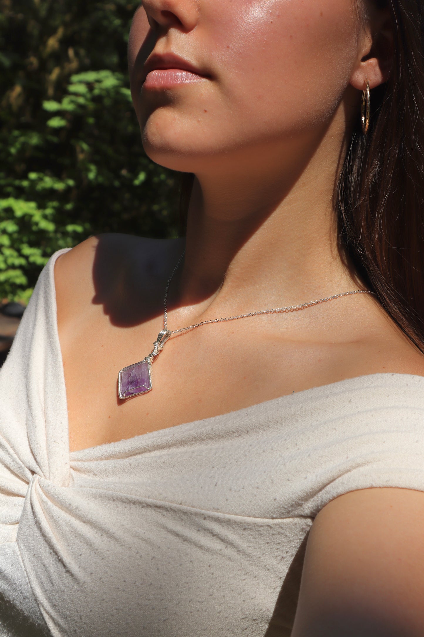 Flourite Crystal Pendant