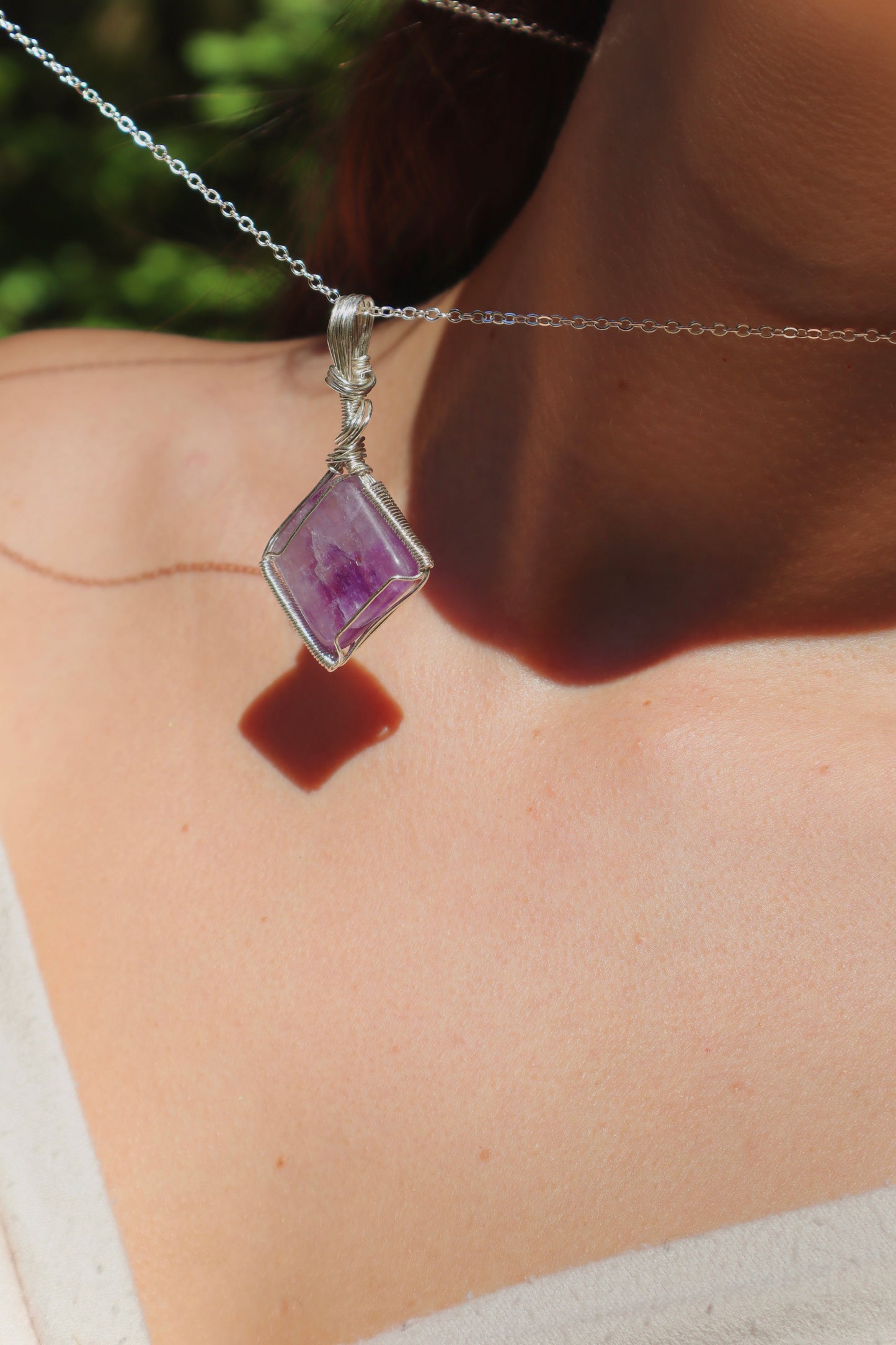 Flourite Crystal Pendant
