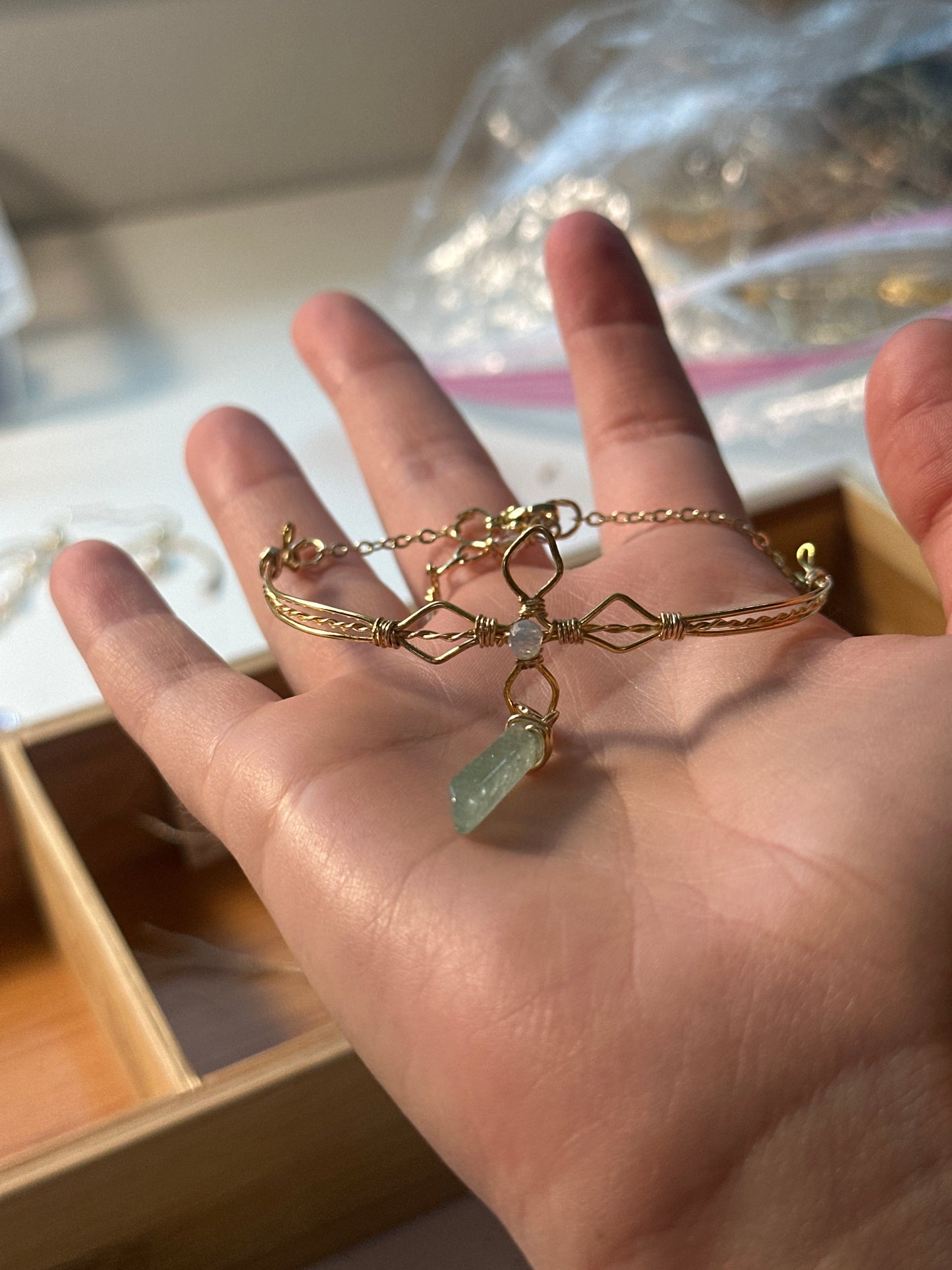 Floral Gemstone Bracelet