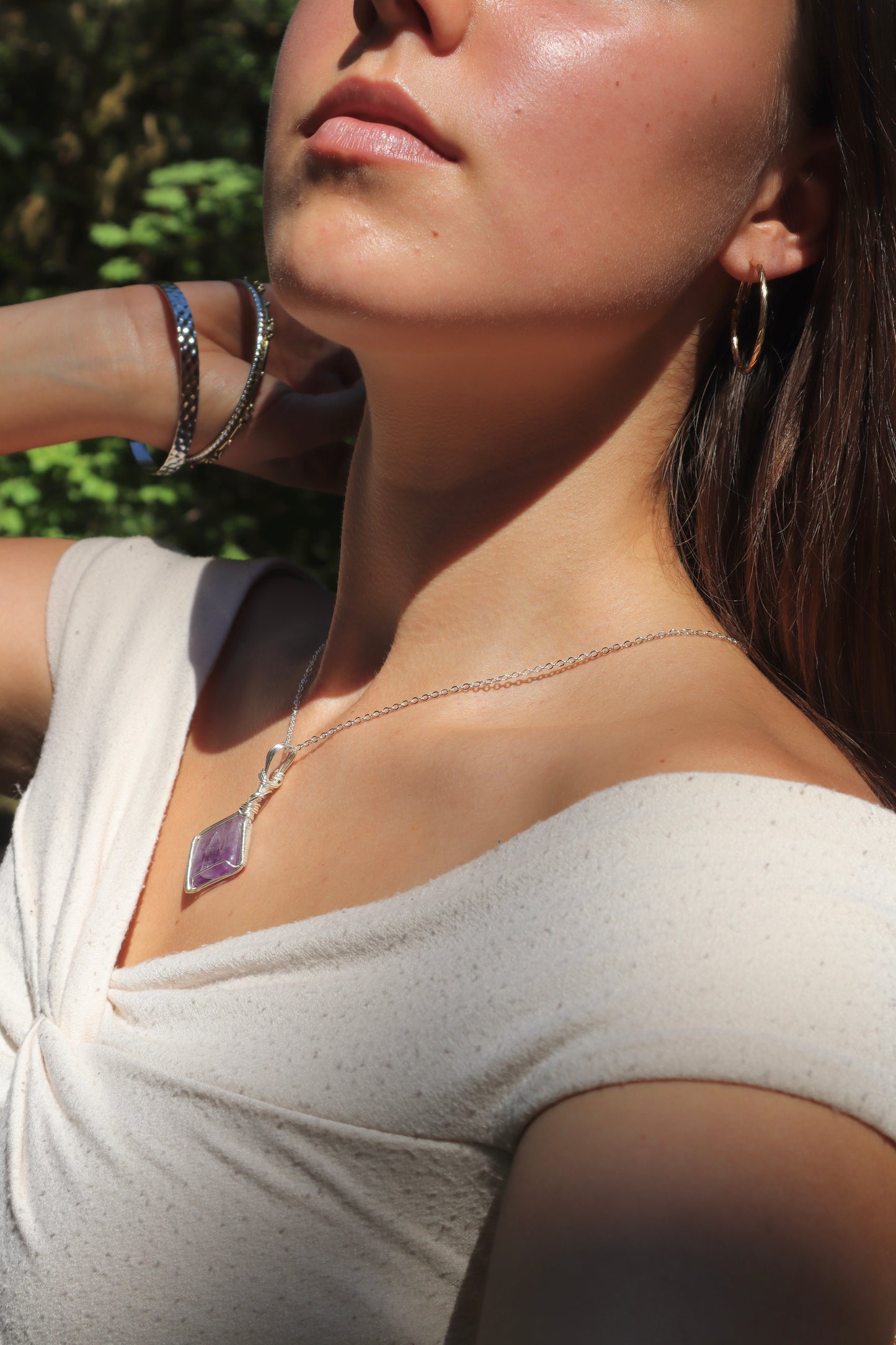 Flourite Crystal Pendant