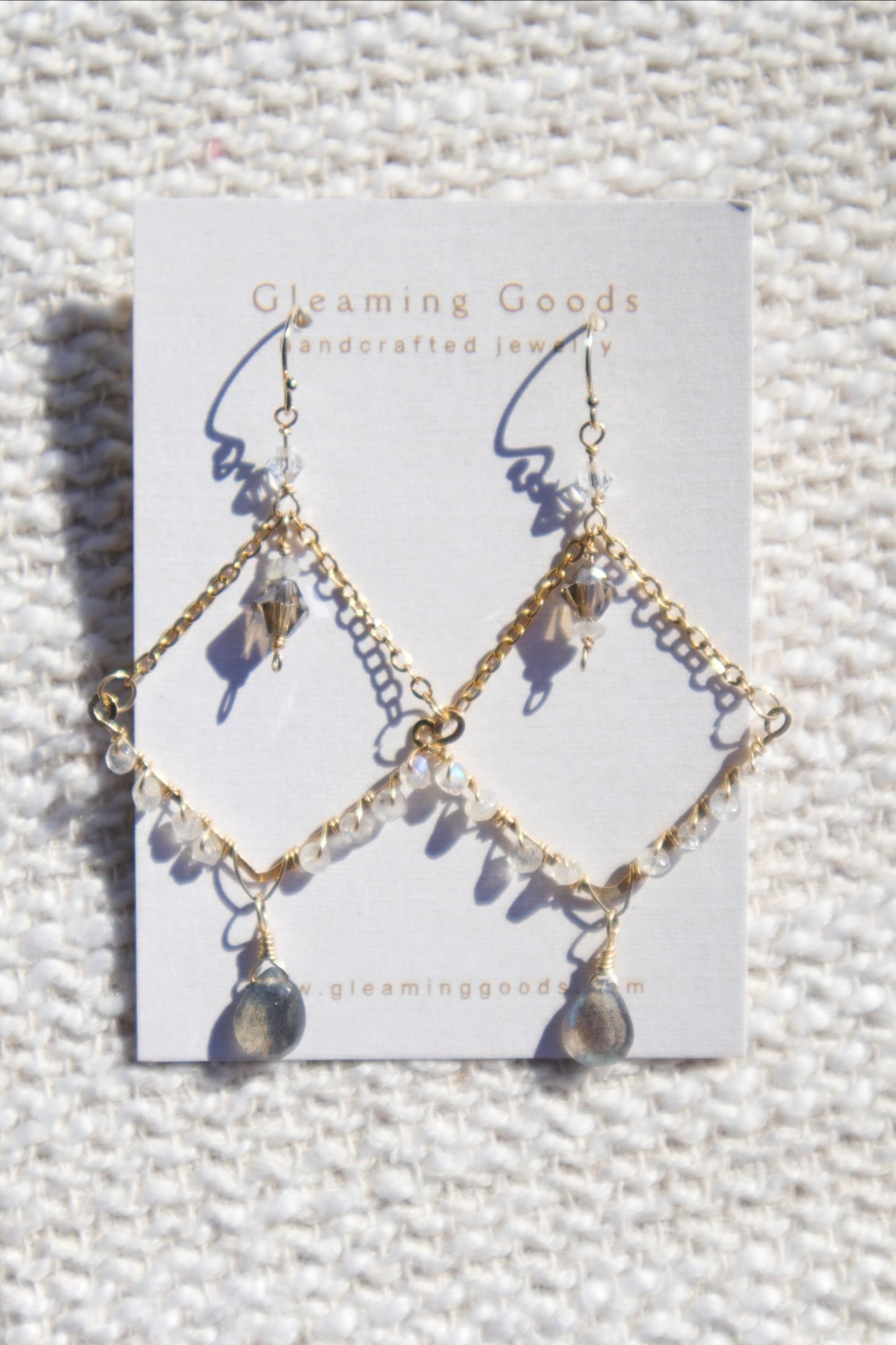 Gold Filled Moonlit Chandelier Earrings
