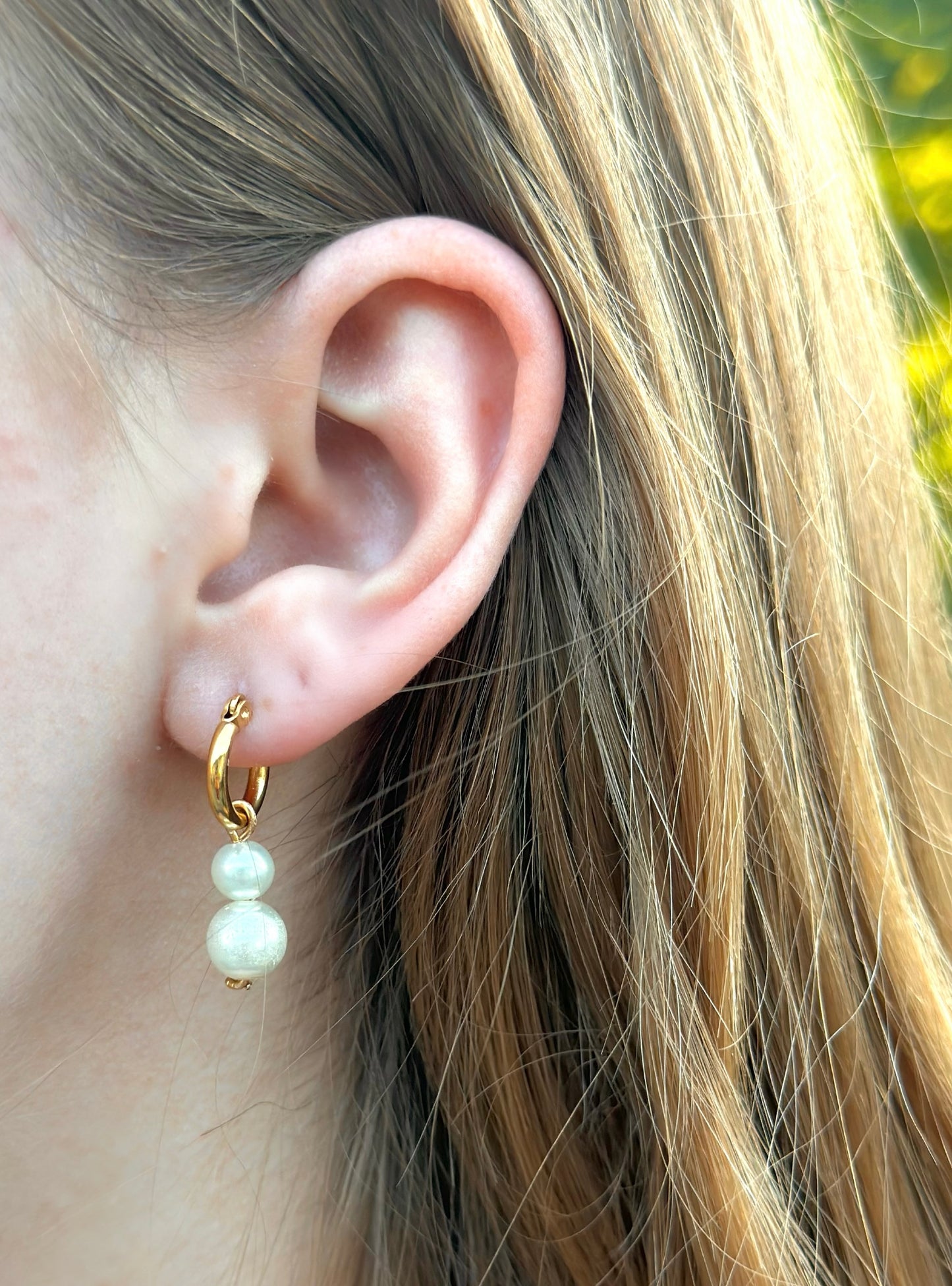 Ella Pearl Drop Dangles