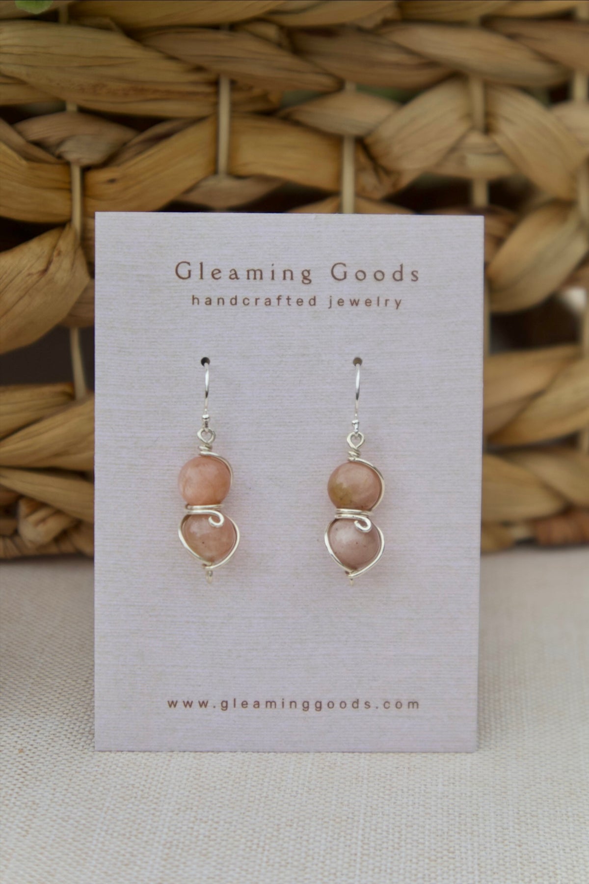 Sunstone Drop Dangles