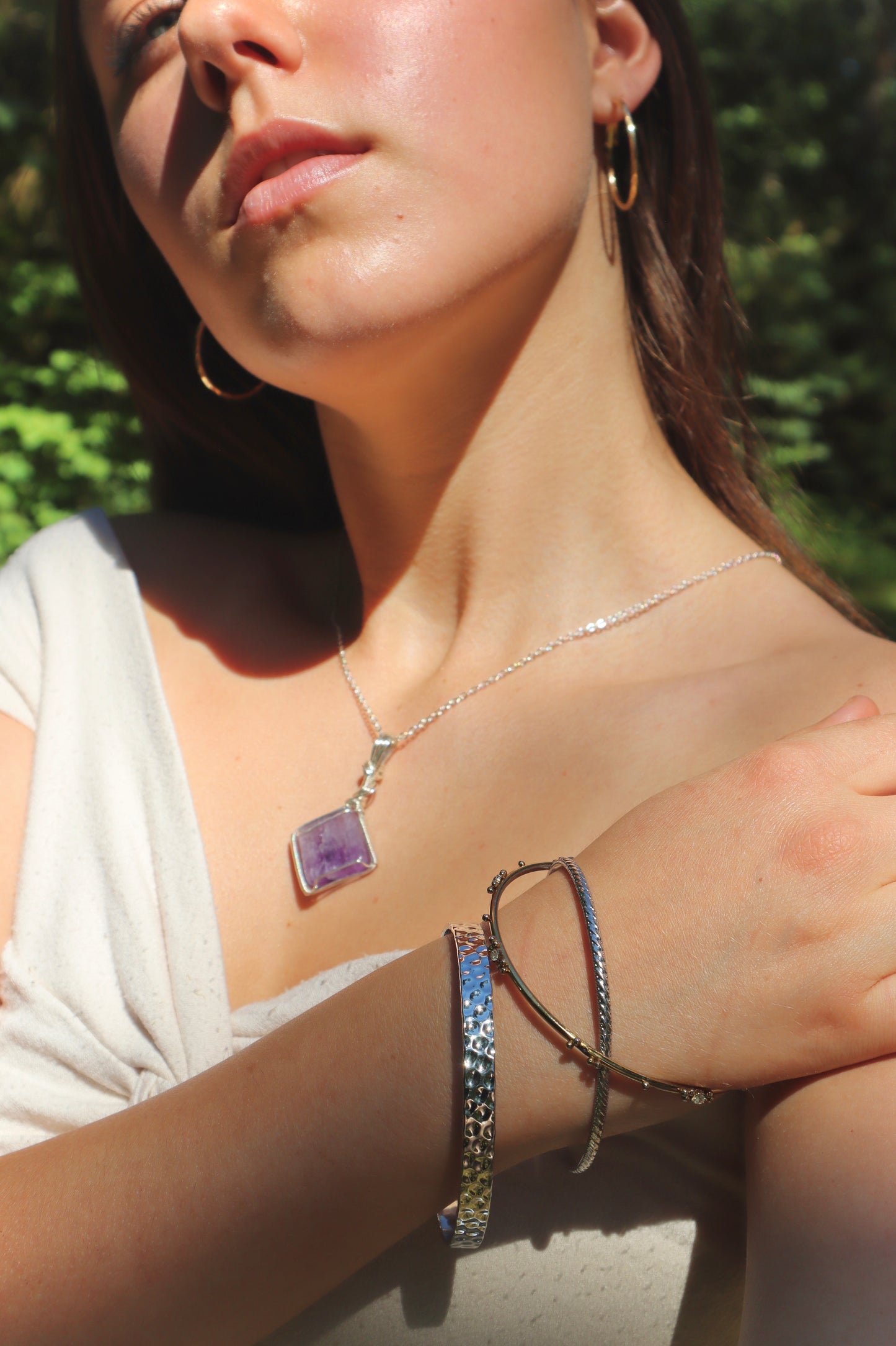 Flourite Crystal Pendant