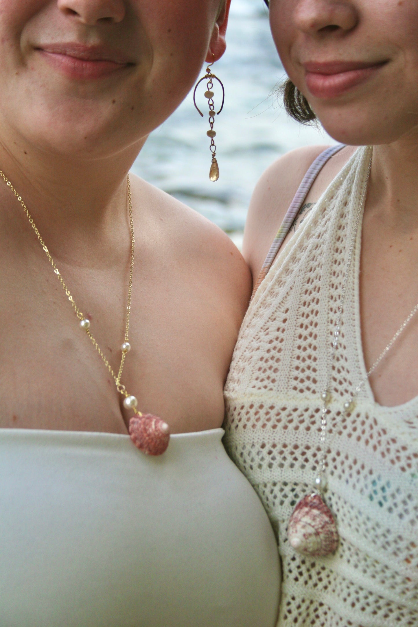 Sunkissed Shell Pearl Necklace