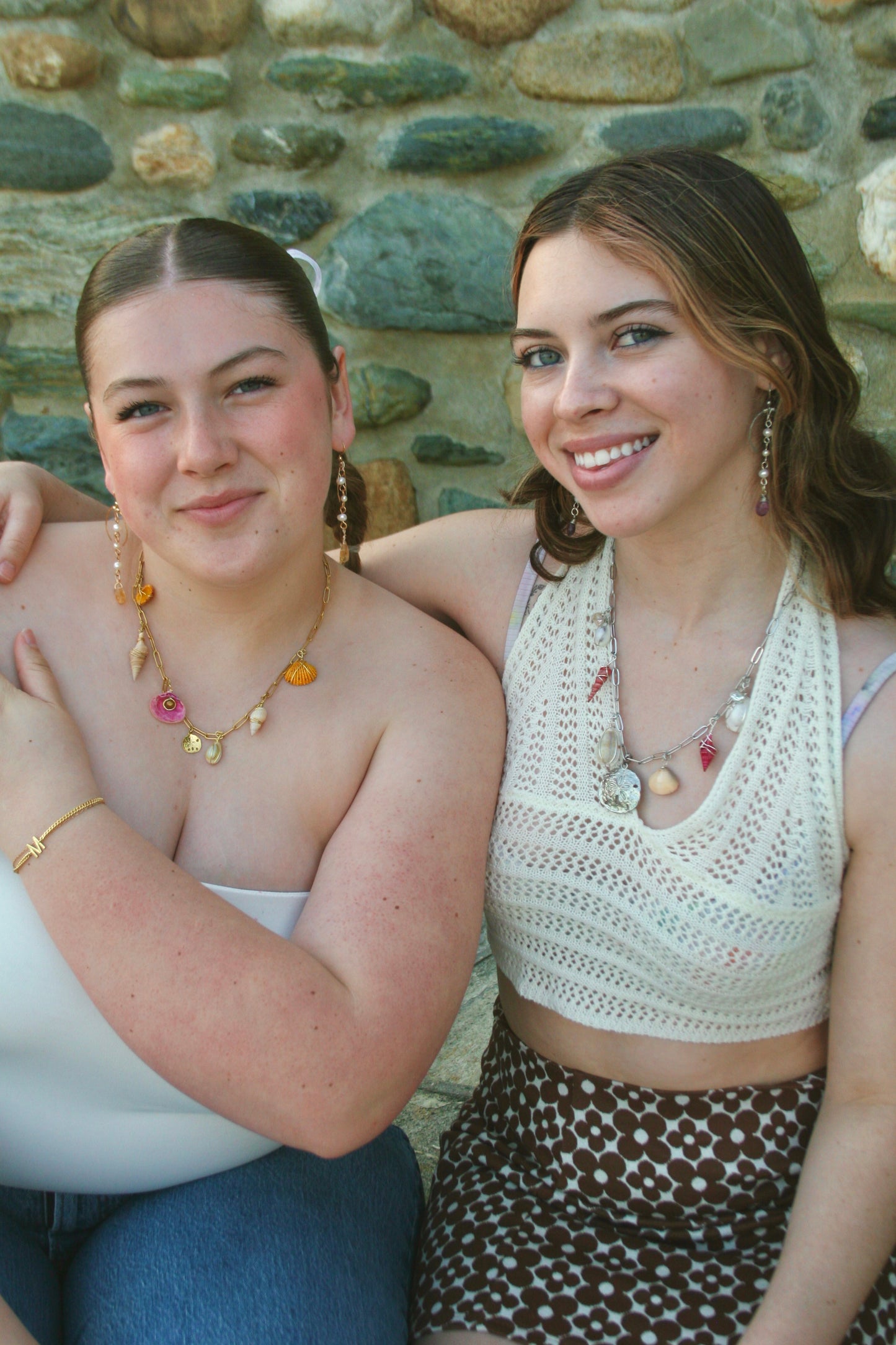 Sunset Sand Dollar Charm Necklace