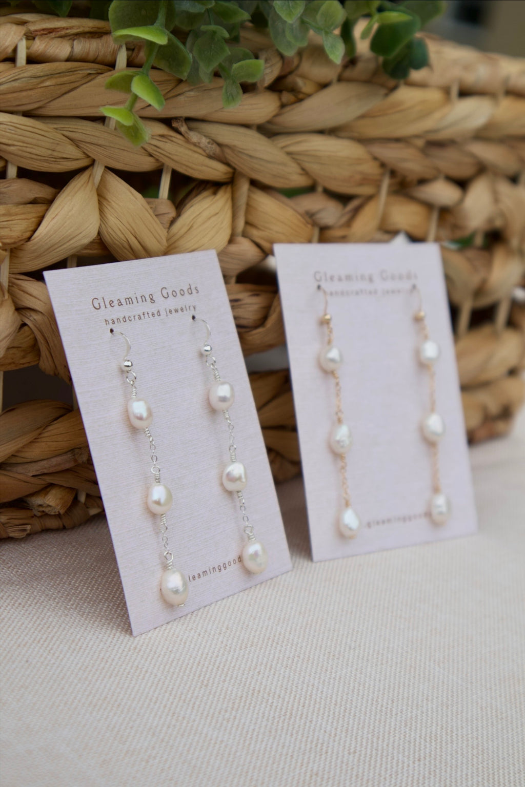 Freshwater Pearl Chain Dangles