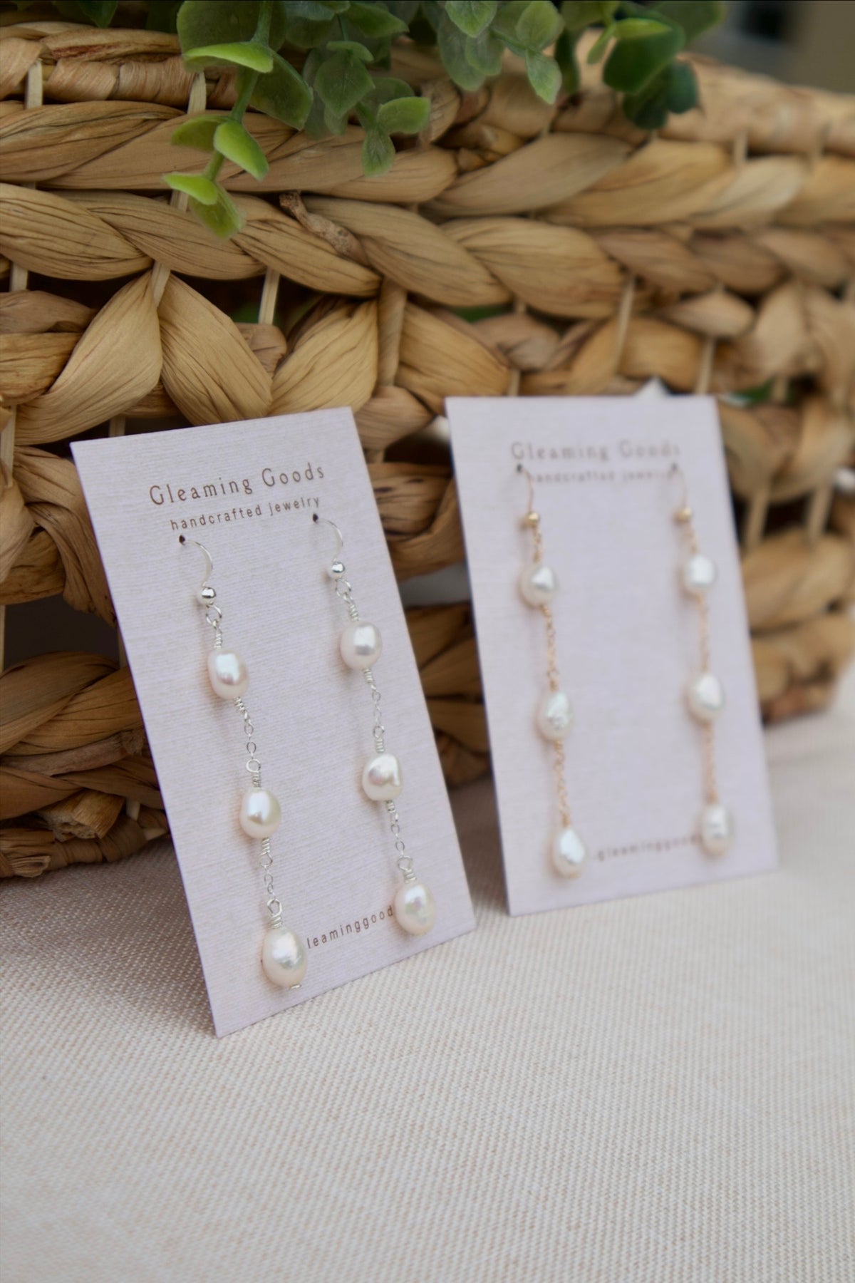 Freshwater Pearl Chain Dangles
