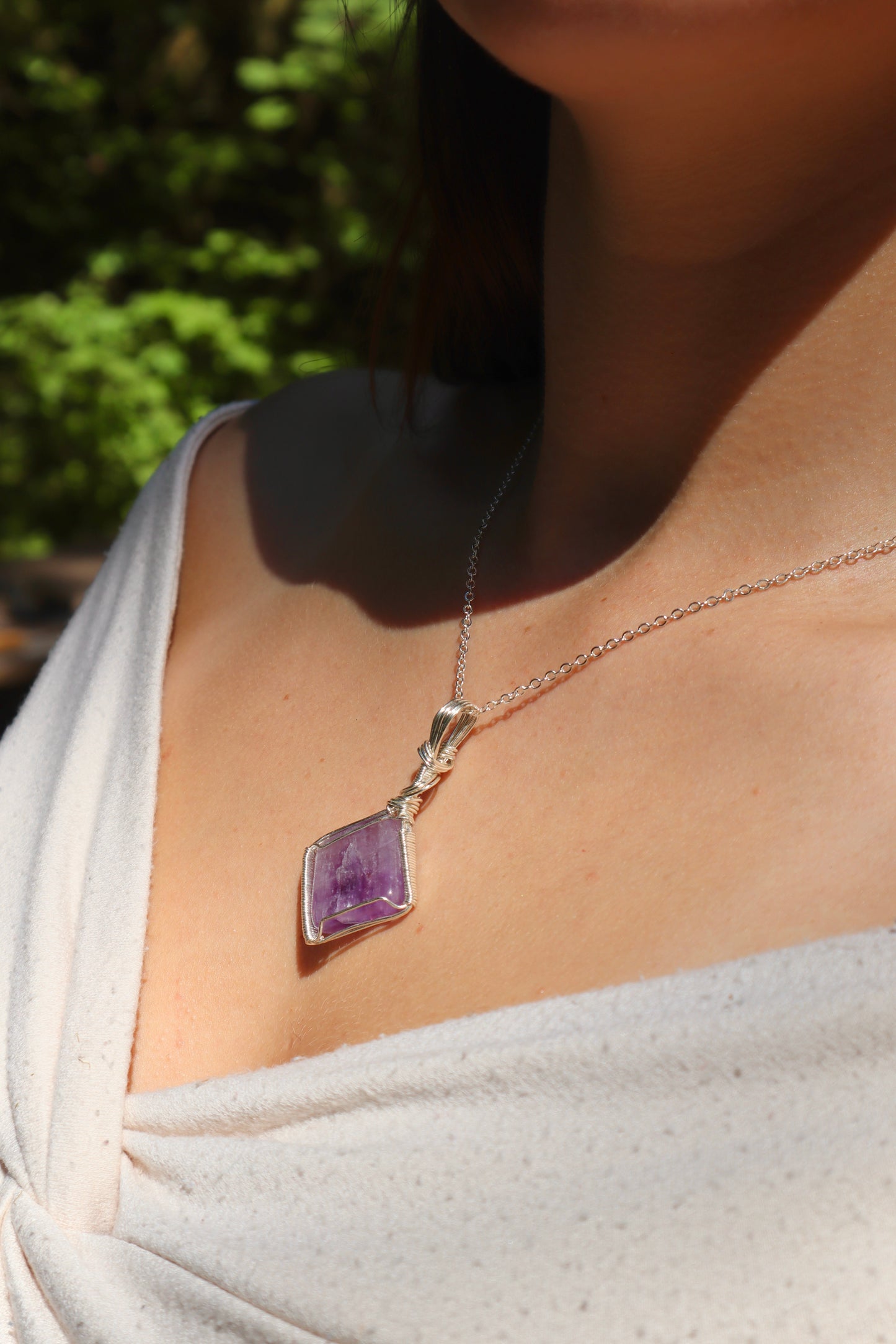 Flourite Crystal Pendant
