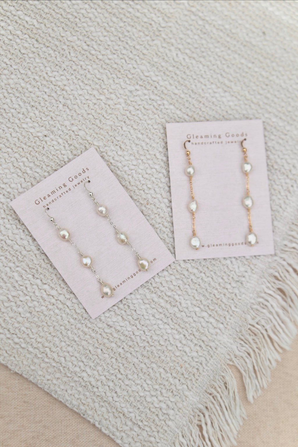 Freshwater Pearl Chain Dangles