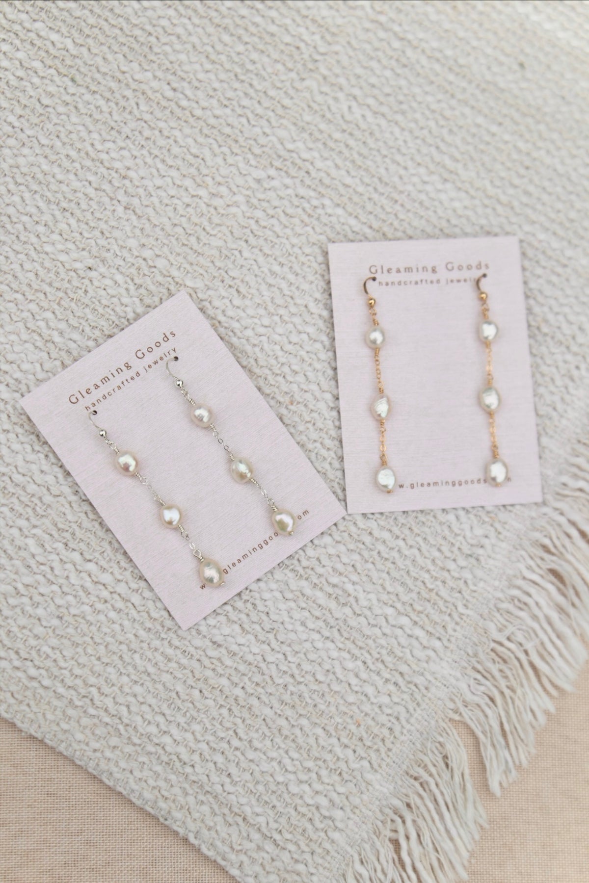 Freshwater Pearl Chain Dangles