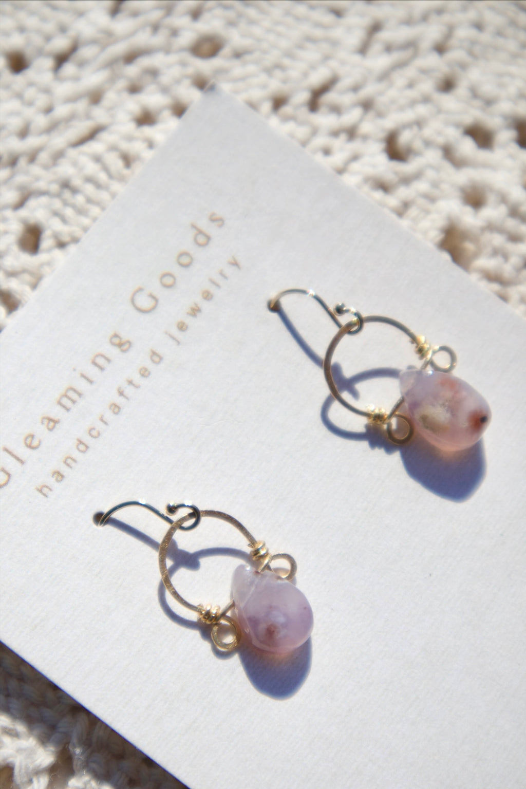 Gold Filled Delicate Tiffany Stone Hoops