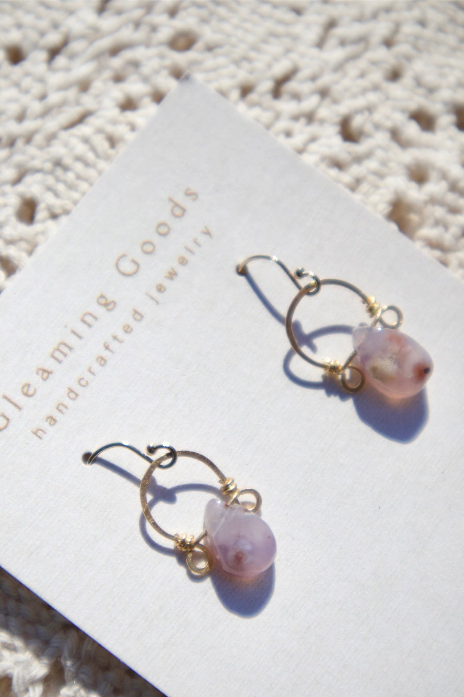 Gold Filled Delicate Tiffany Stone Hoops
