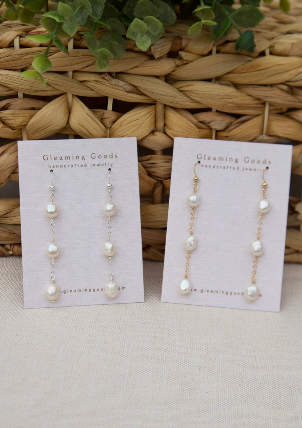 Freshwater Pearl Chain Dangles