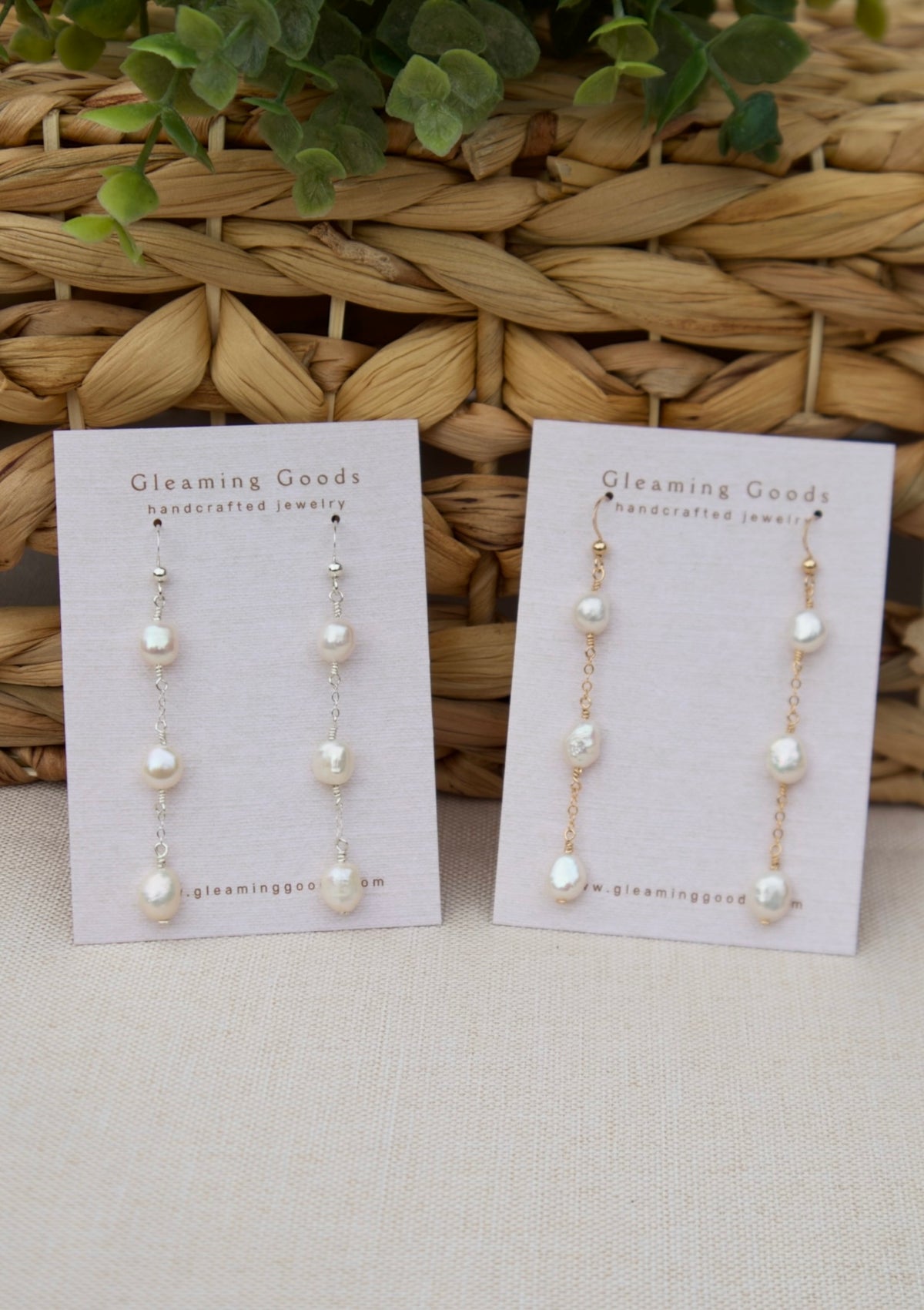 Freshwater Pearl Chain Dangles