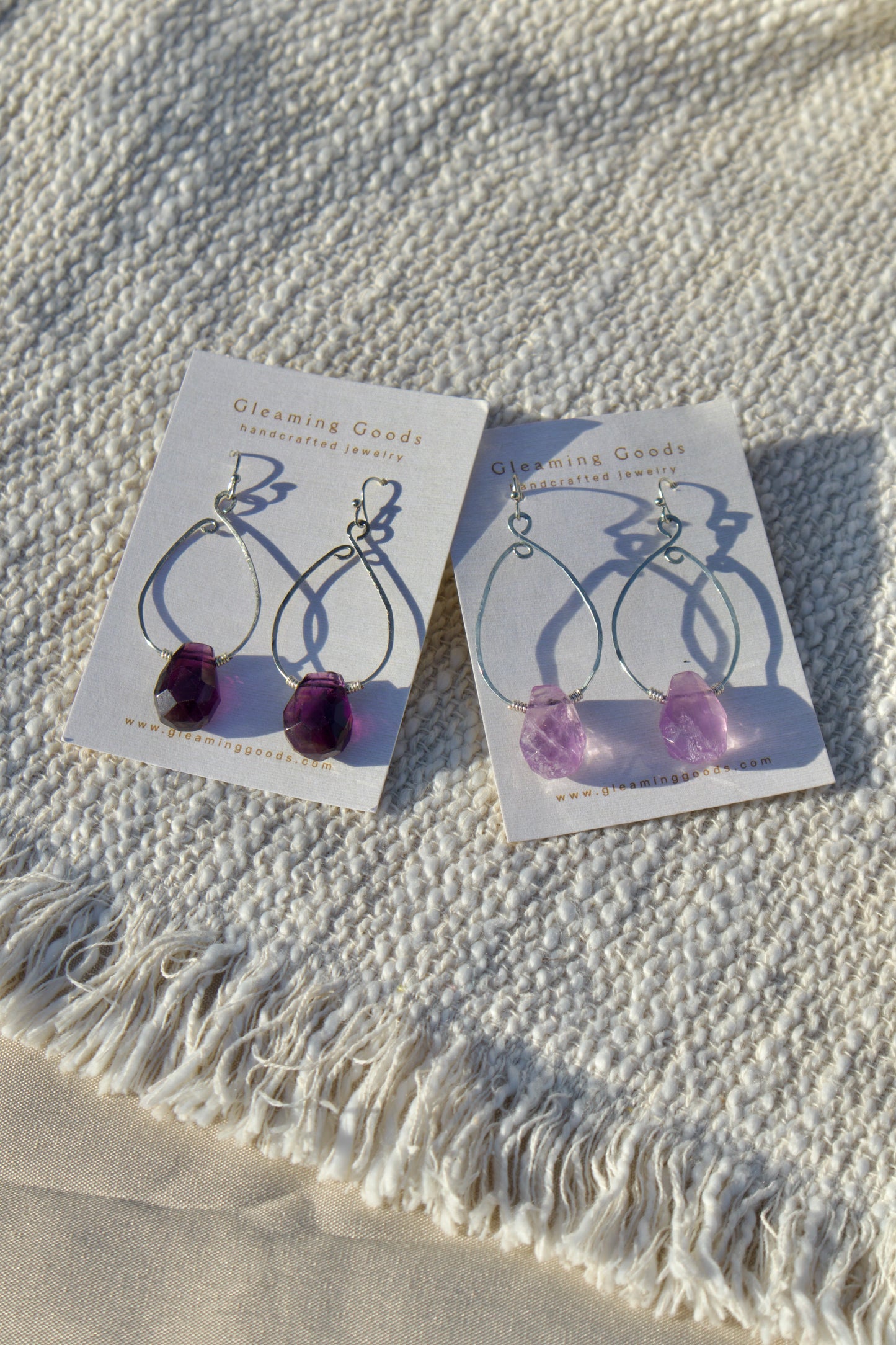 Dreamy Amethyst Teardrop Dangles