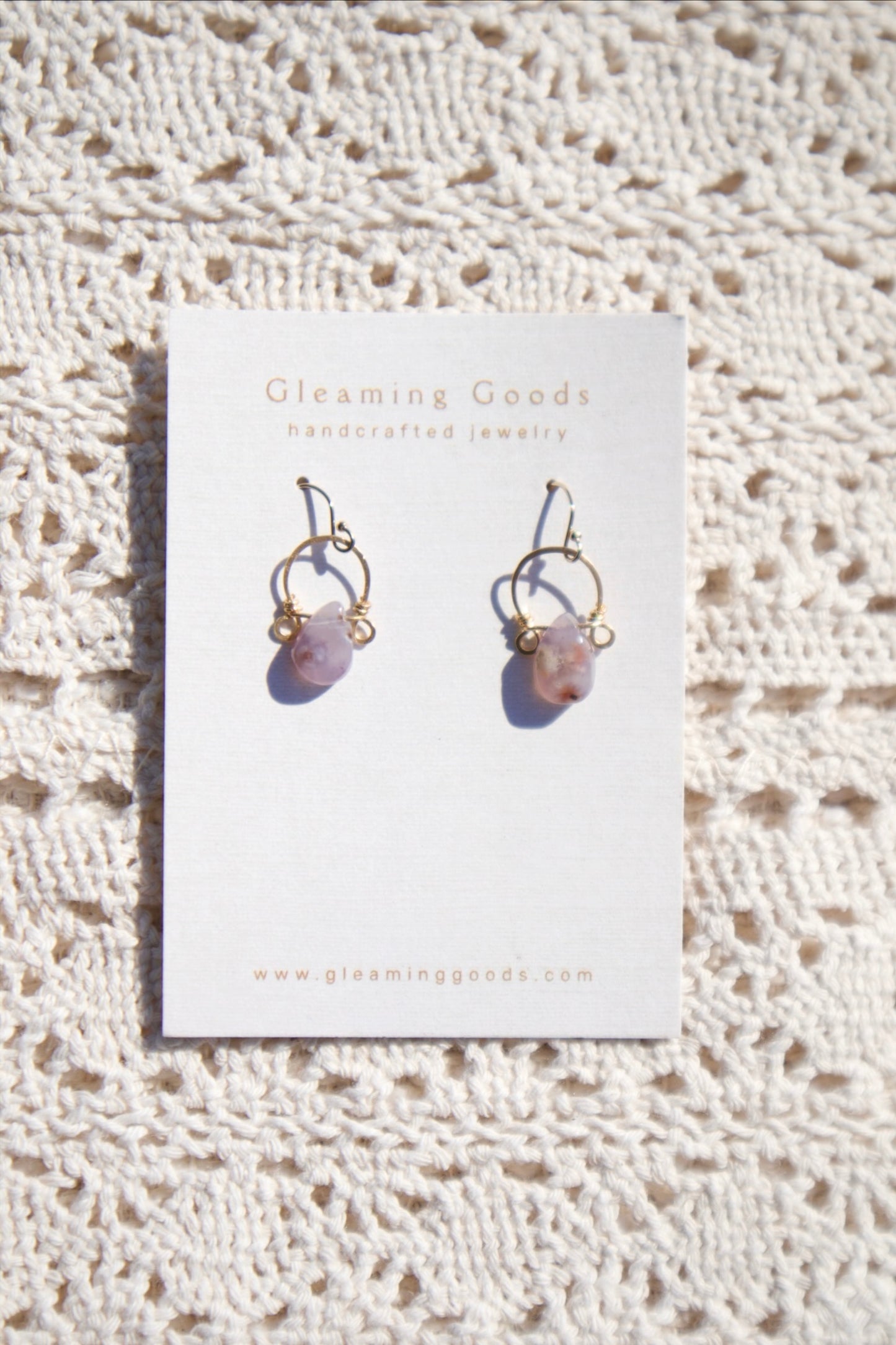 Gold Filled Delicate Tiffany Stone Hoops