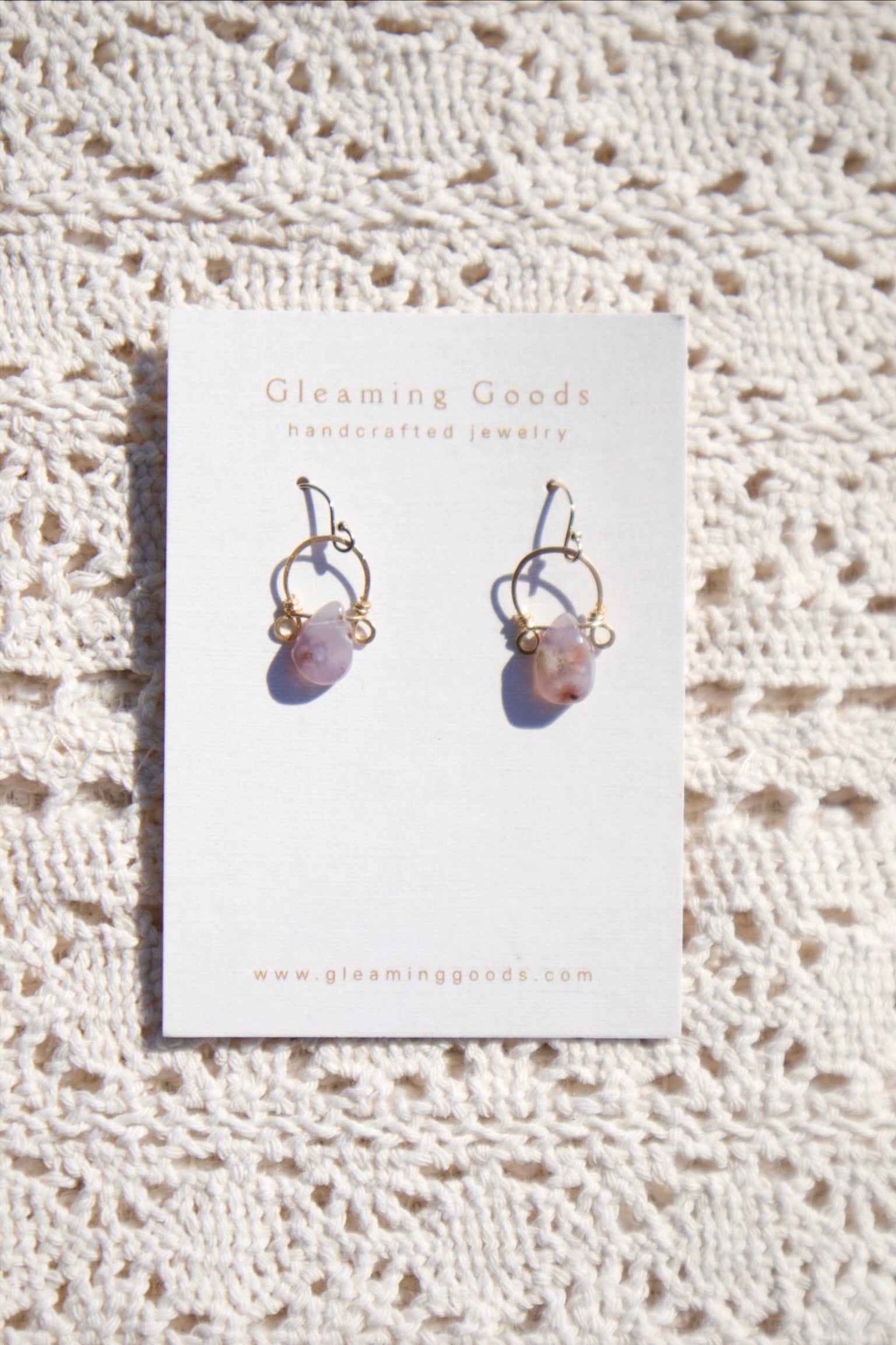 Gold Filled Delicate Tiffany Stone Hoops