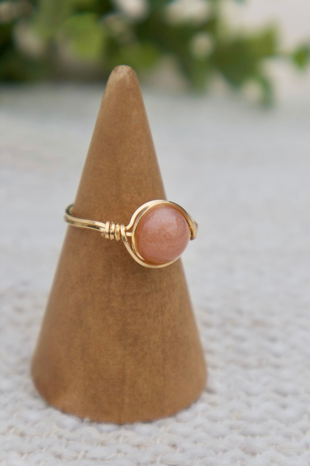 Sunstone Gemstone Ring