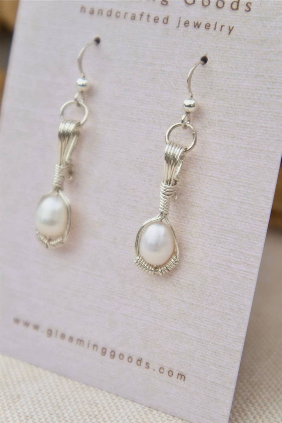 Simple Pearl Drop Earrings