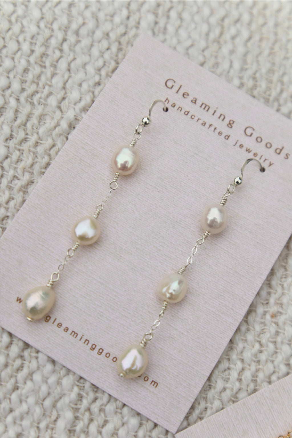 Freshwater Pearl Chain Dangles