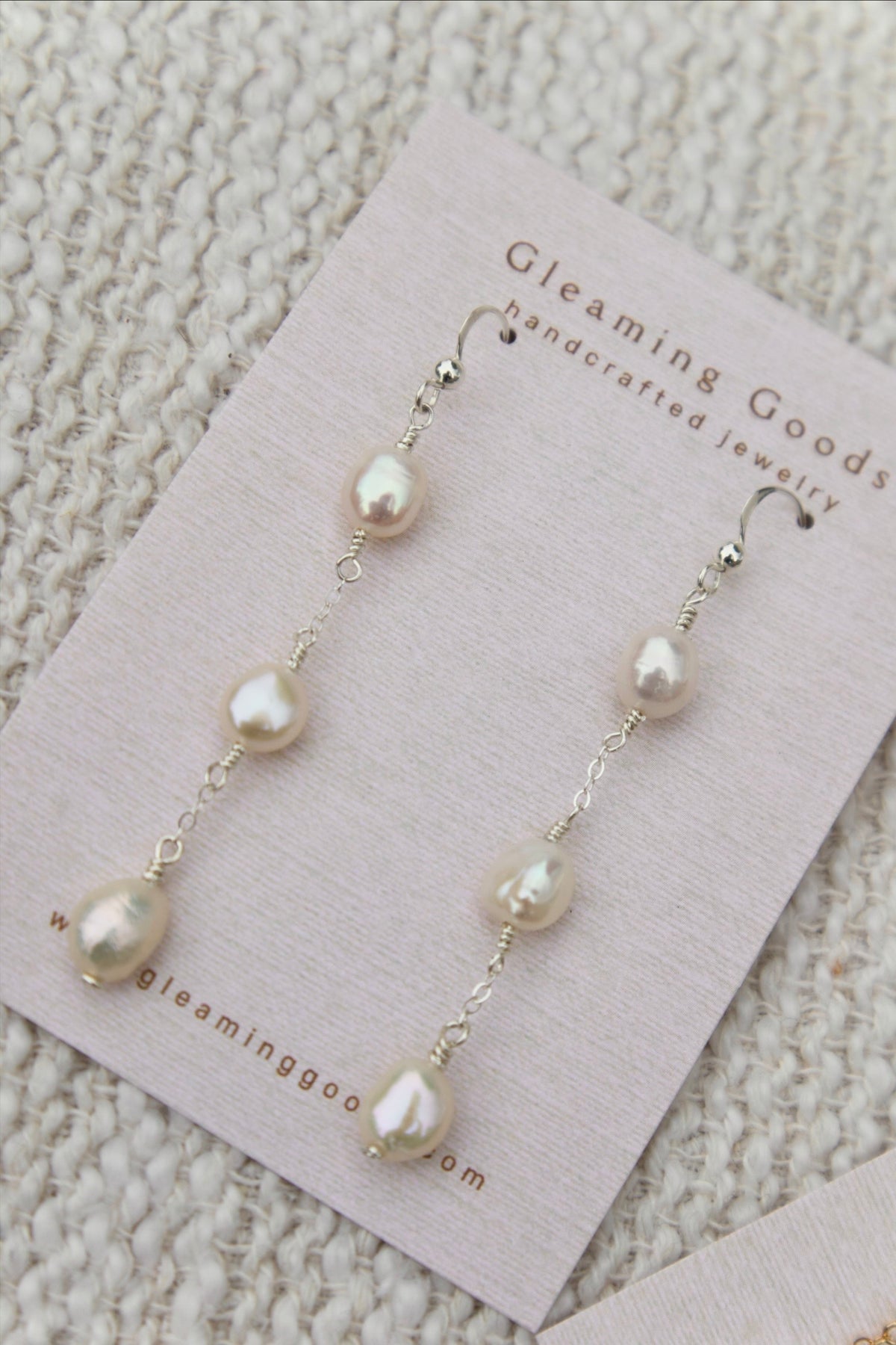 Freshwater Pearl Chain Dangles