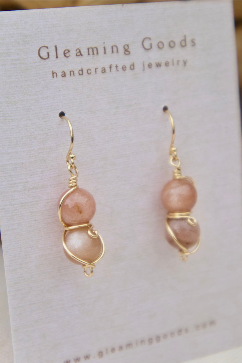 Sunstone Drop Dangles