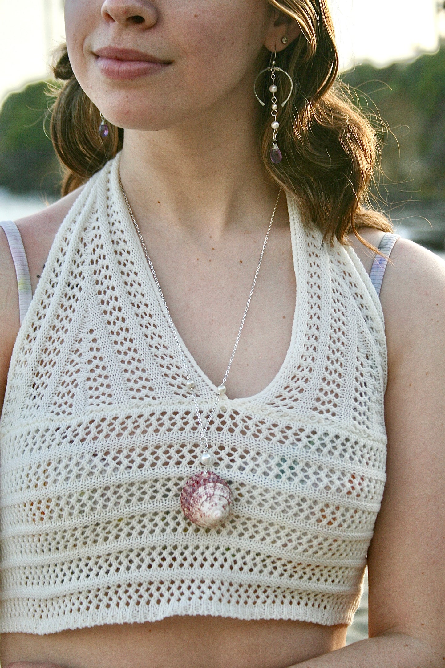 Shore Shell Pearl Necklace