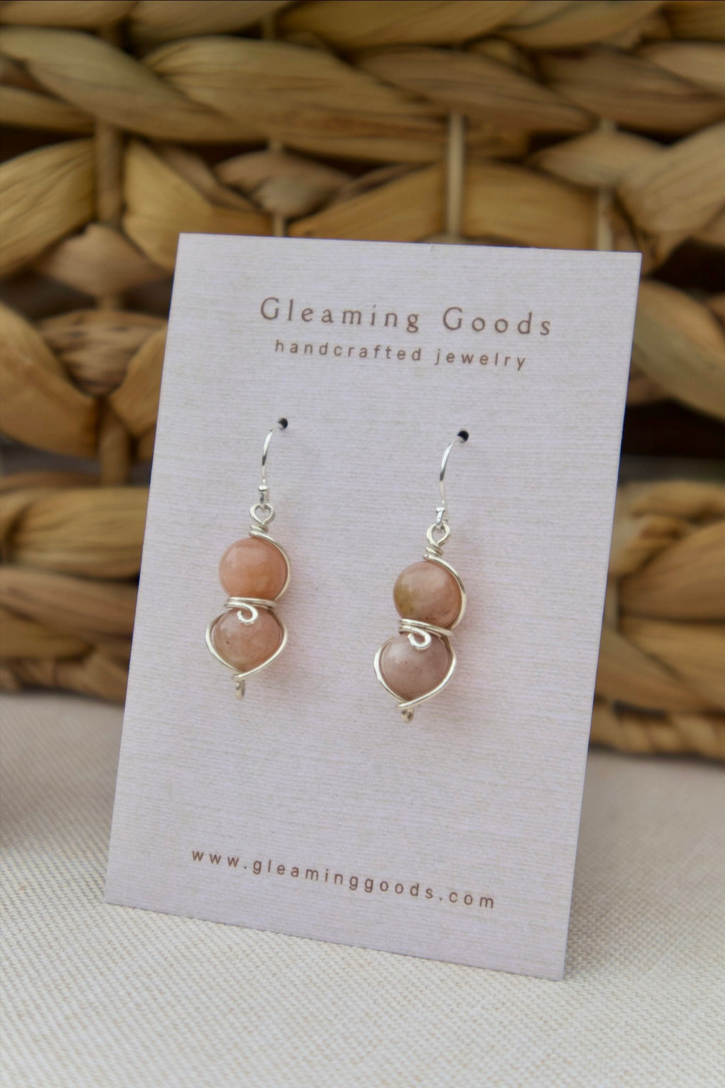 Sunstone Drop Dangles