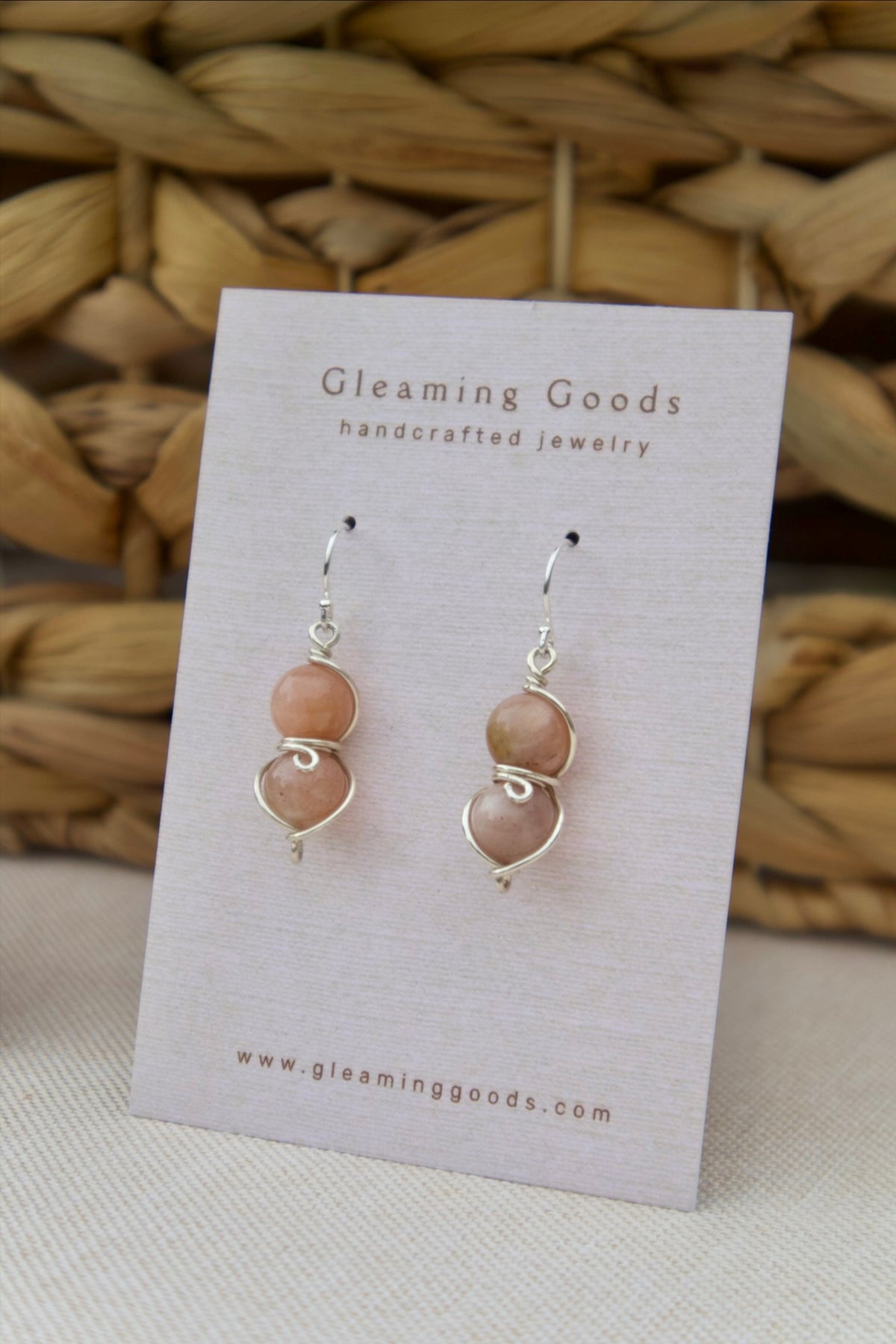 Sunstone Drop Dangles